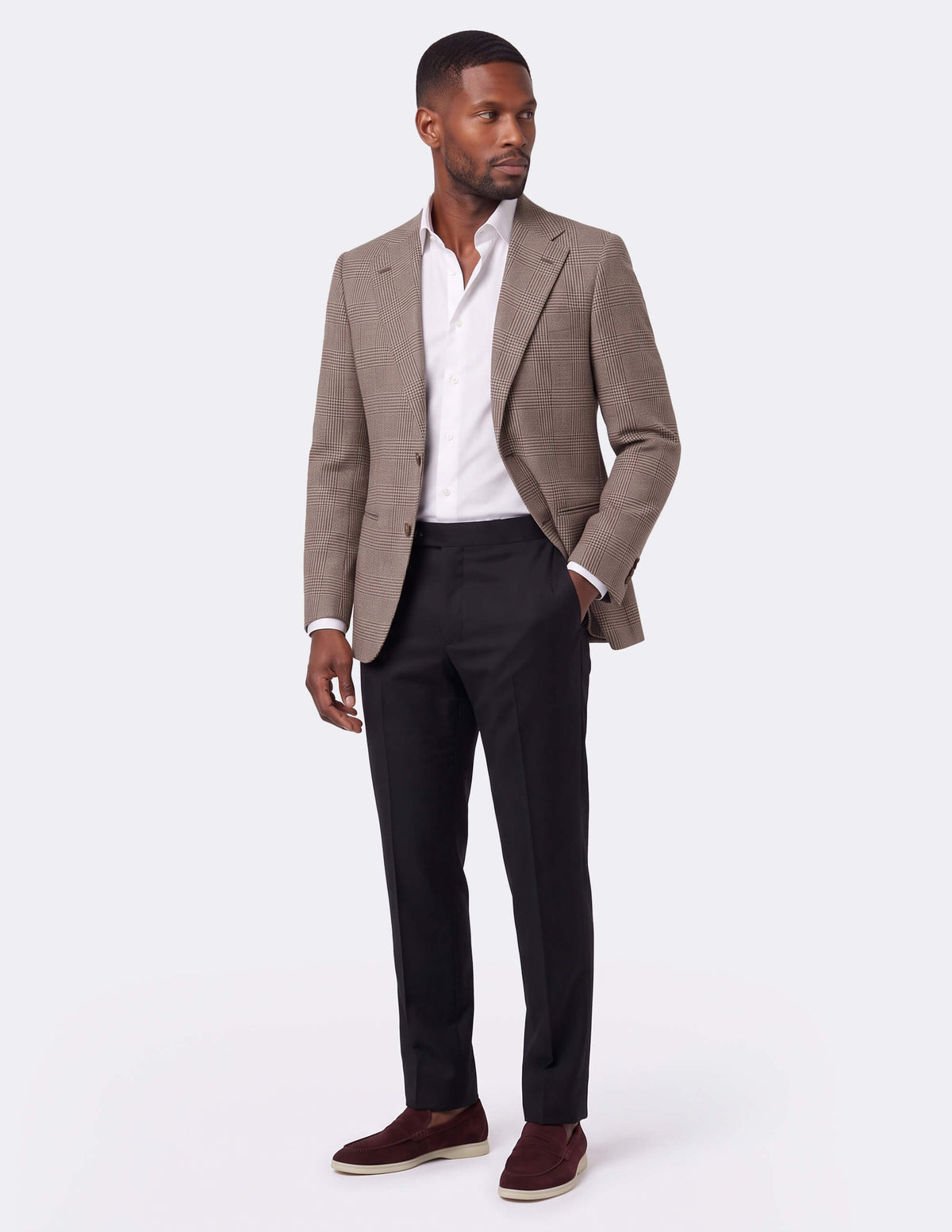 The Nocciola Glen Single-Breasted Jacket