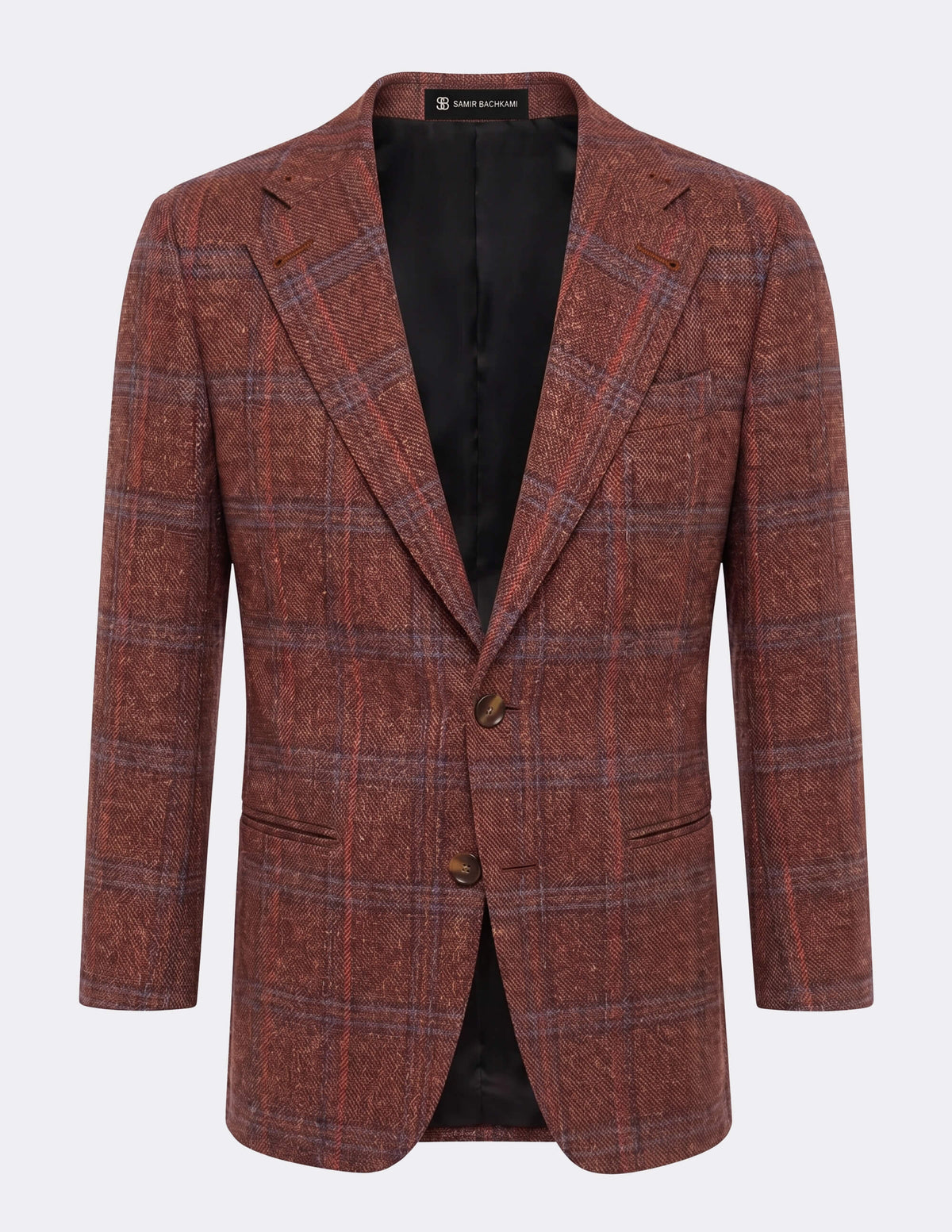 The Ravento Rust Single-Breasted Jacket