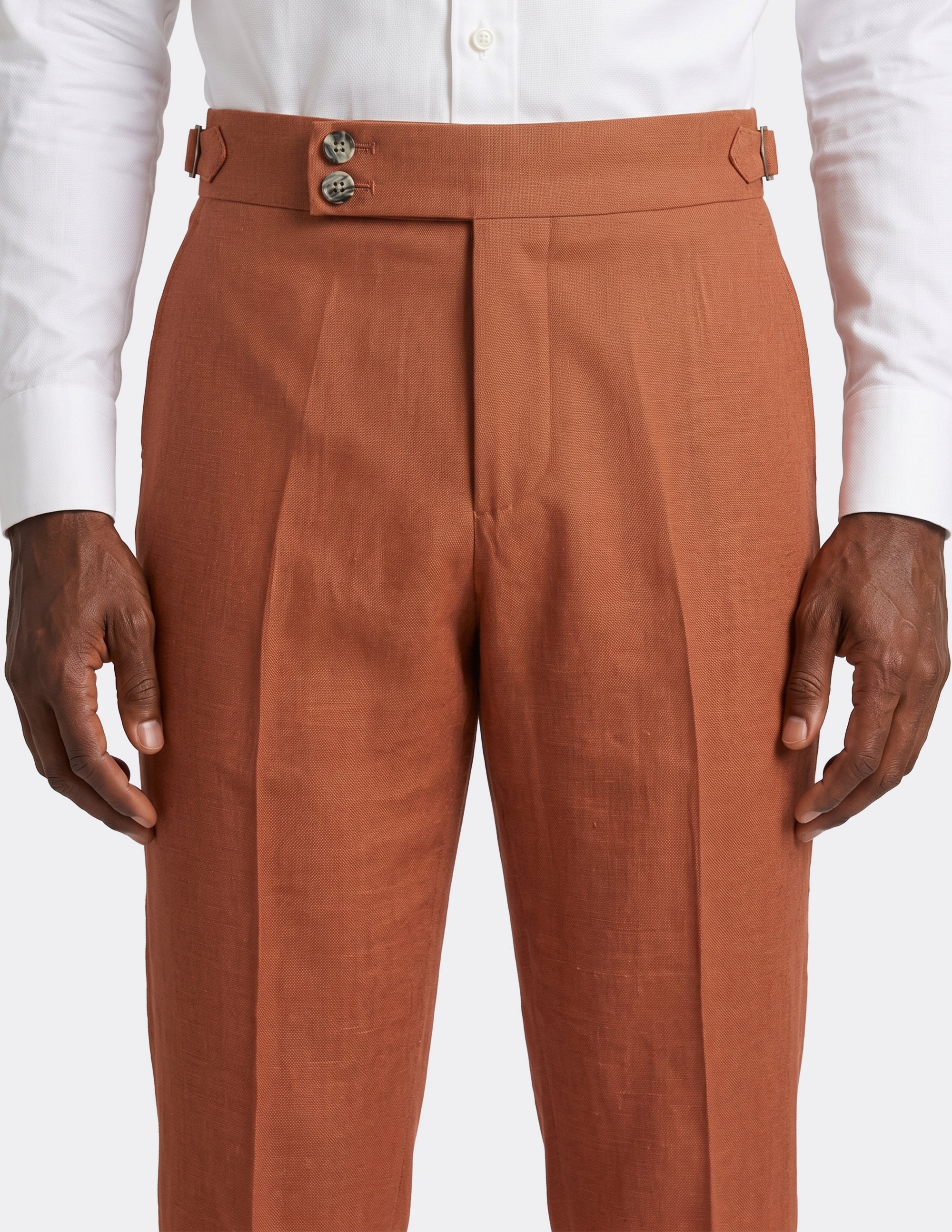 The Positano Terracotta DB Trousers