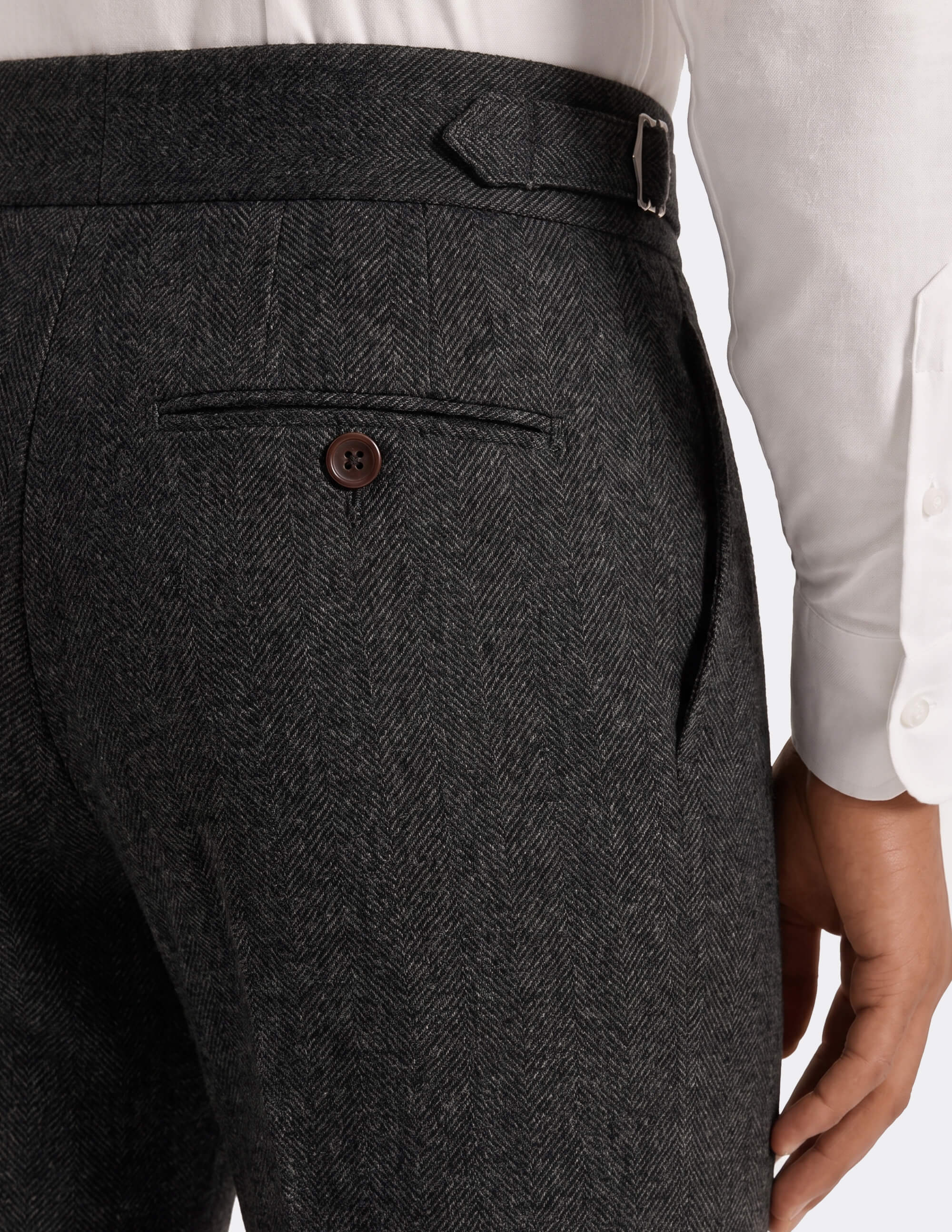 The Novara Herringbone DB Trousers