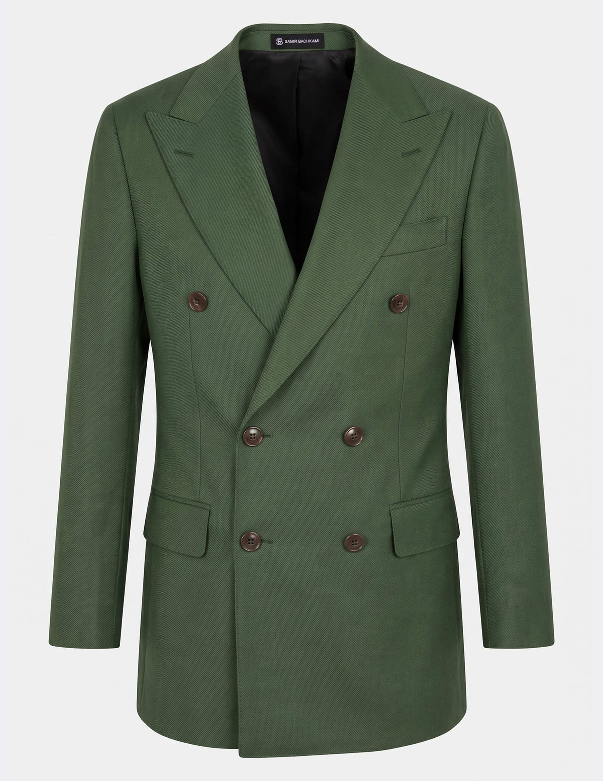 The Toscana Olive Double-Breasted Suit