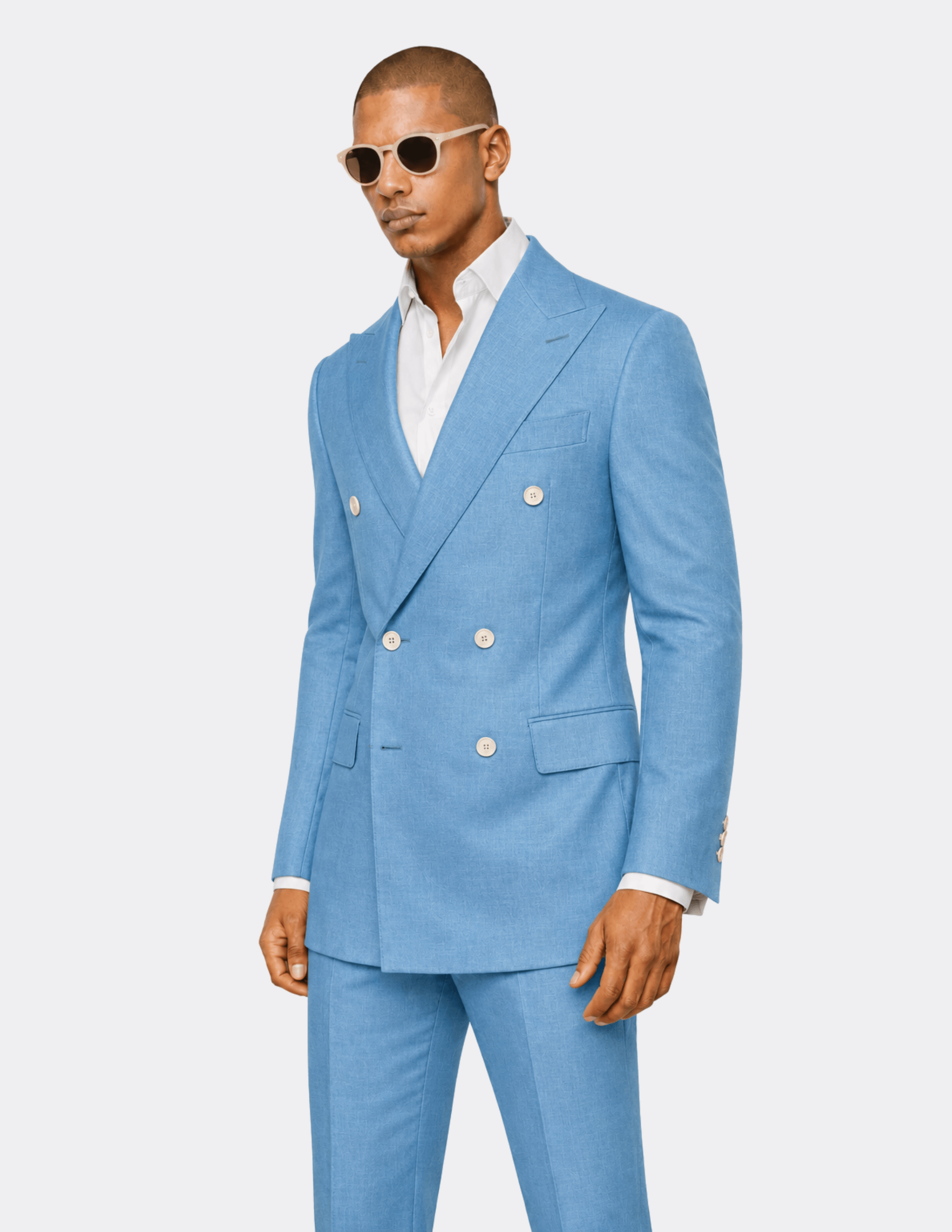 Bleu de Provence Double-Breasted Suit