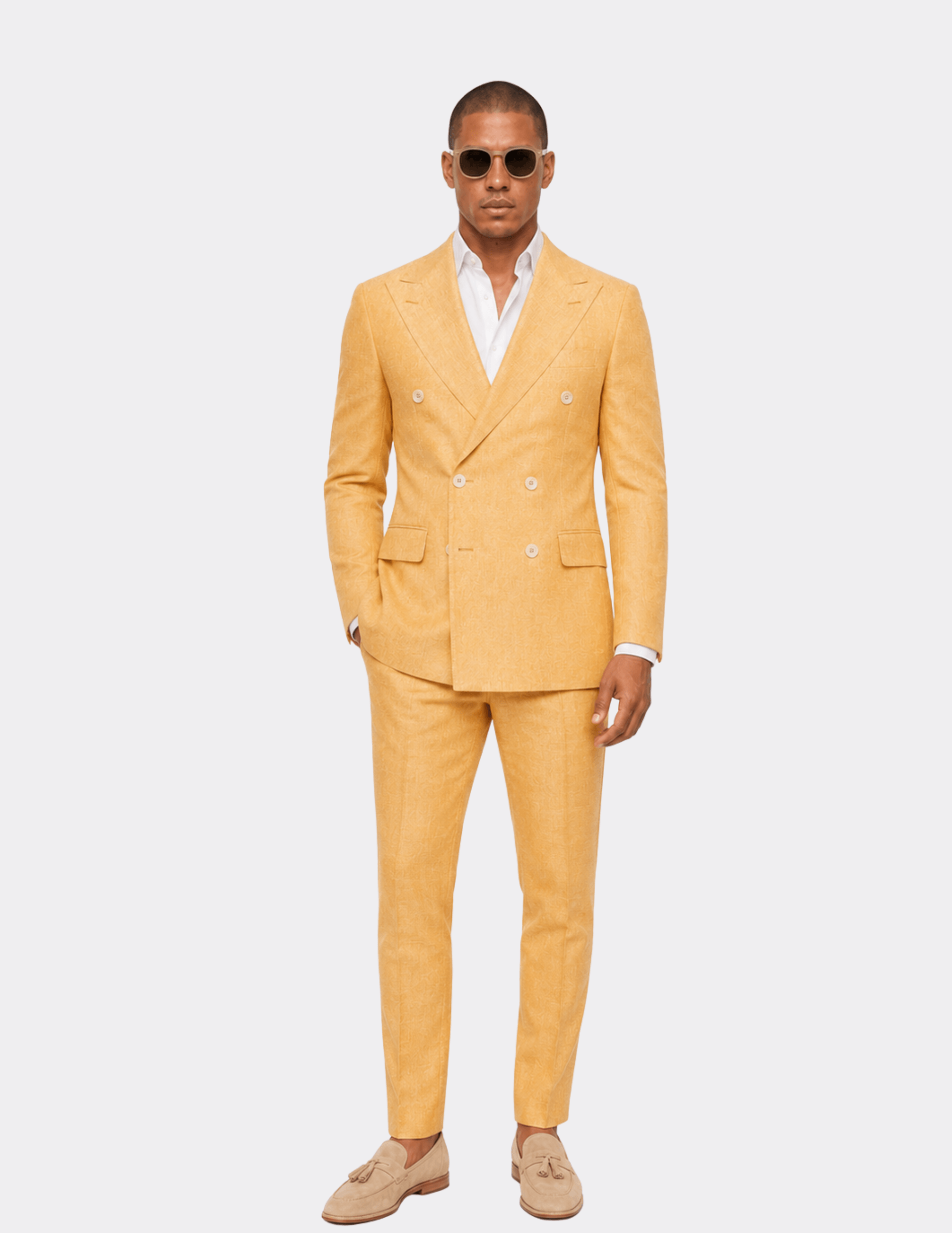 Capri Sunset Double-Breasted Suit