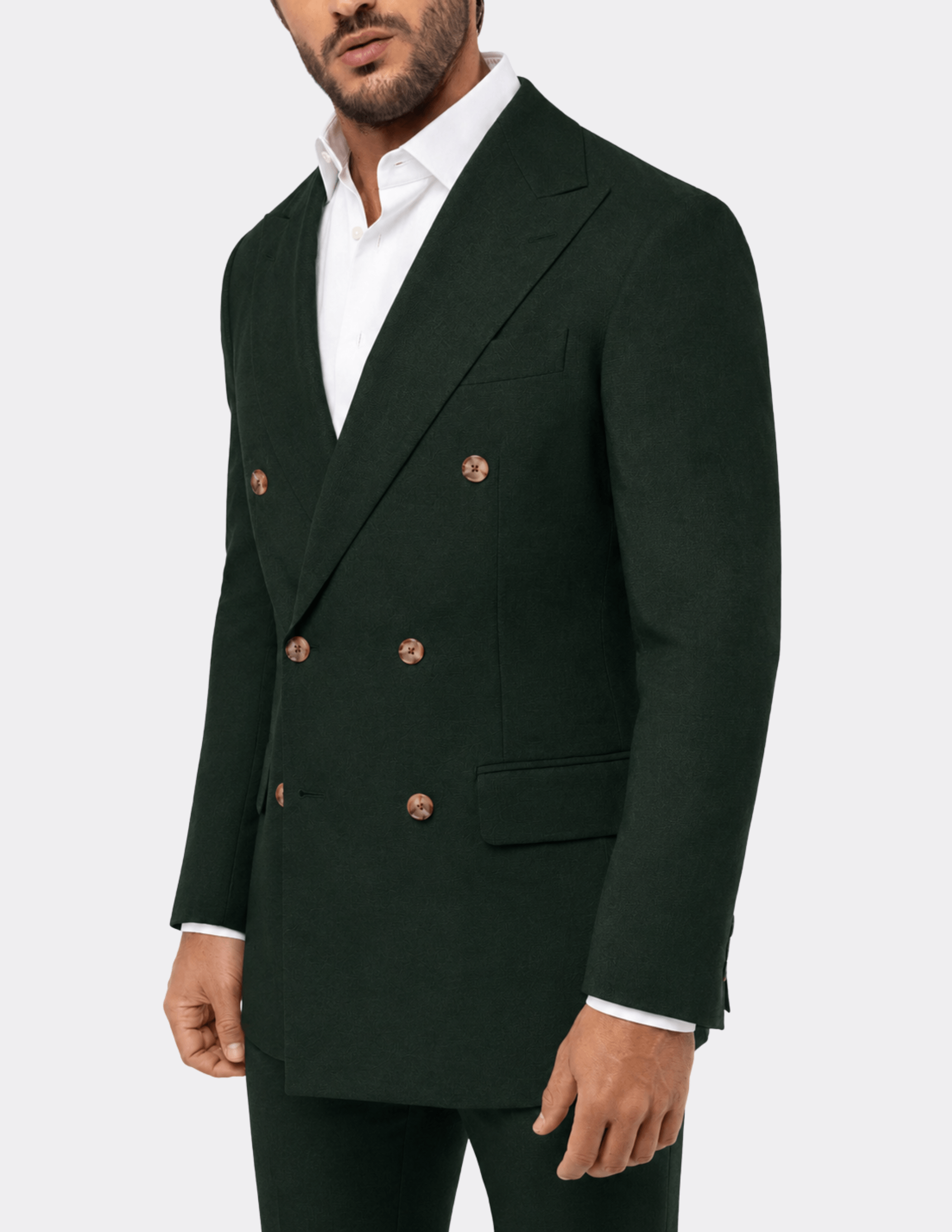 Forest Green Torino Double-Breasted Suit