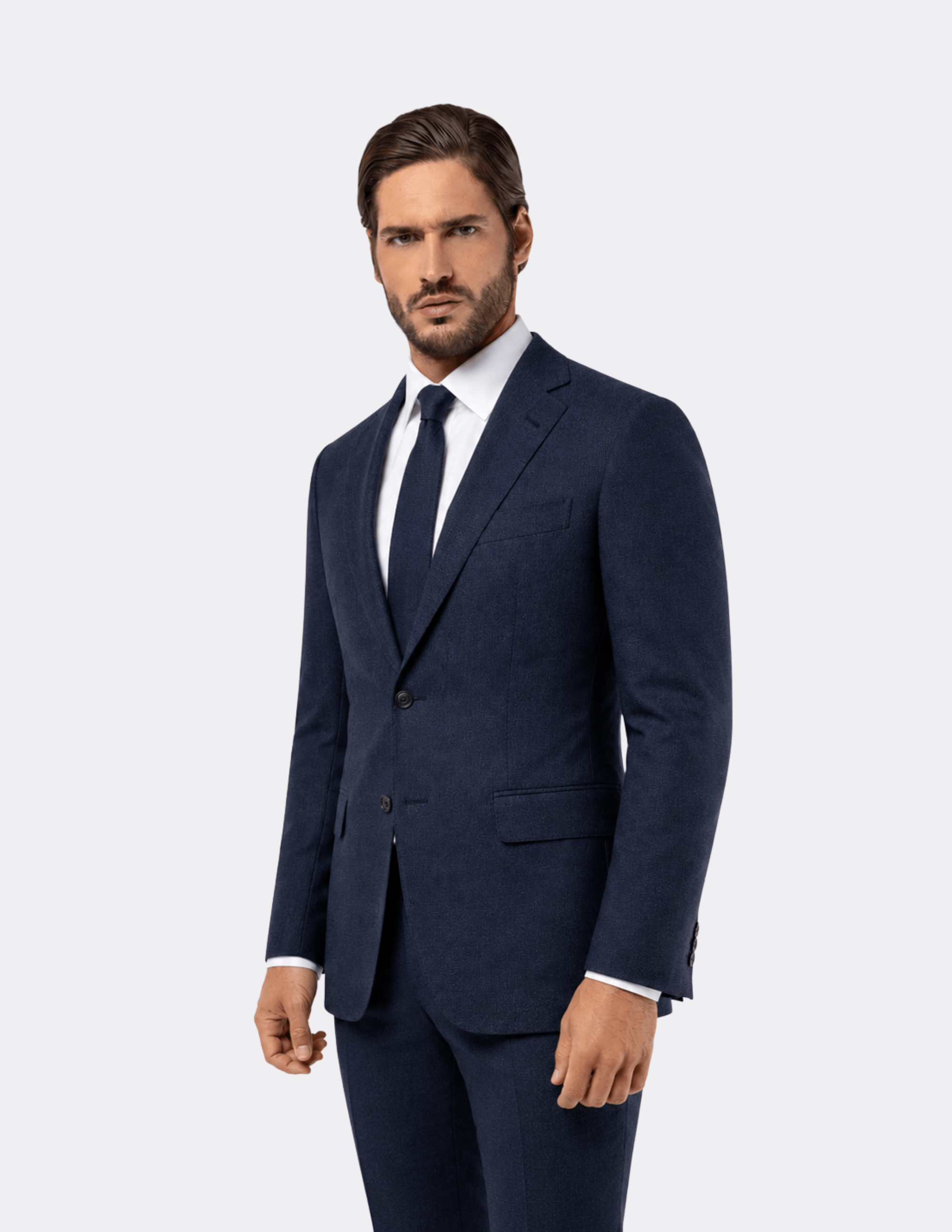 Bleu Minuit Single Breasted Suit