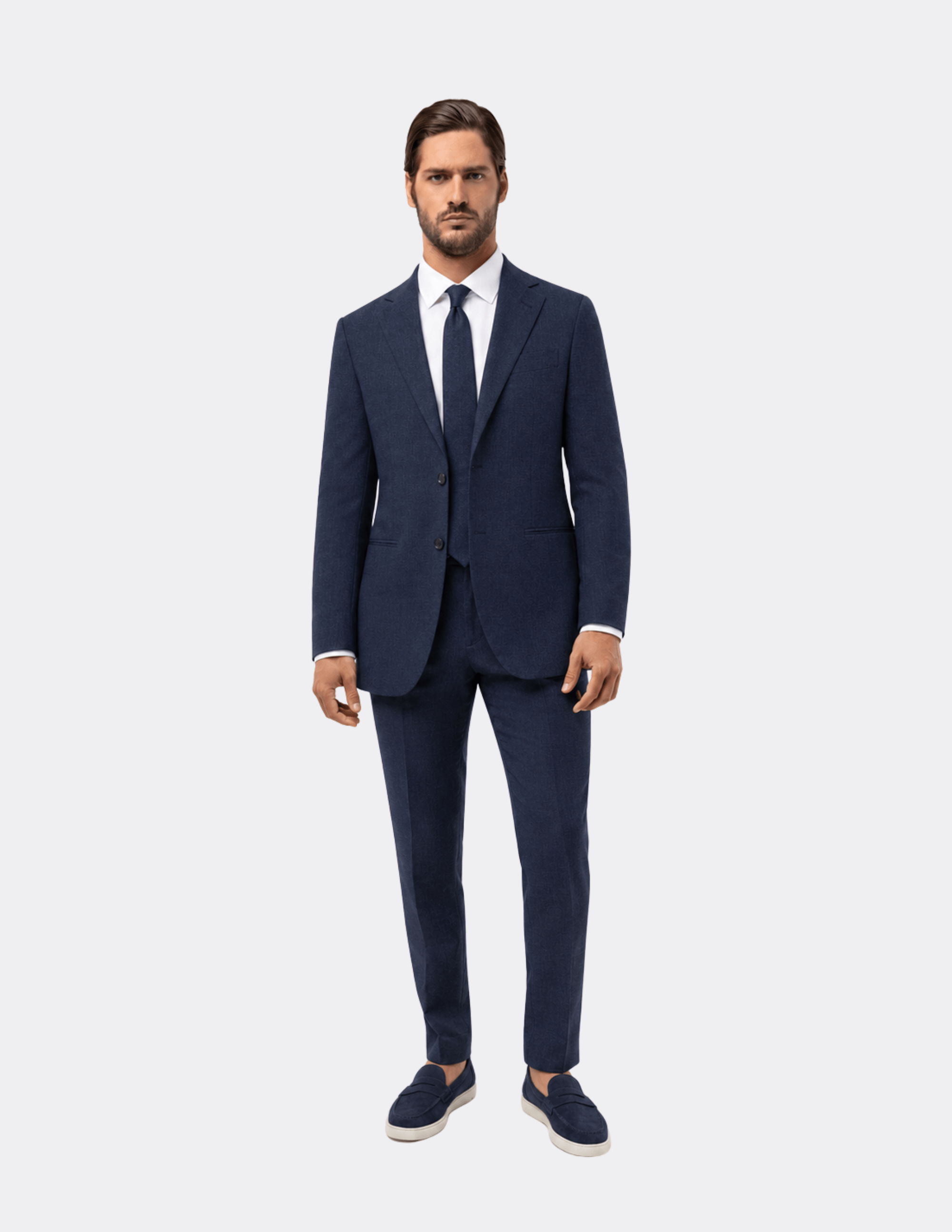 Bleu Minuit Single Breasted Suit