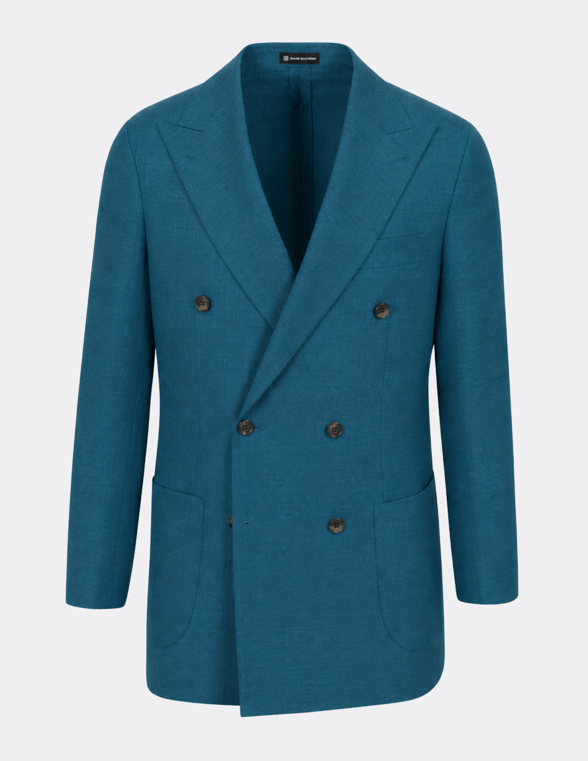 Cannes Teal Double Breasted Jacket