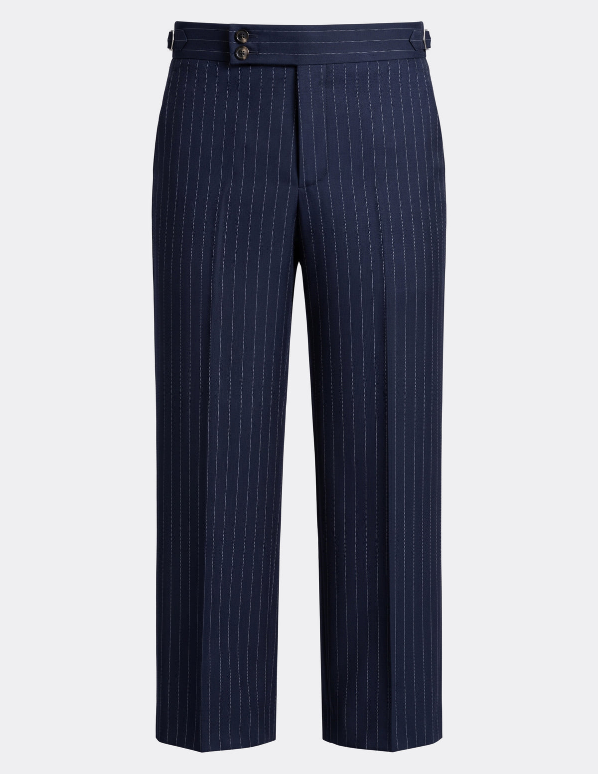 The Asti Navy Pinstripe DB Trousers