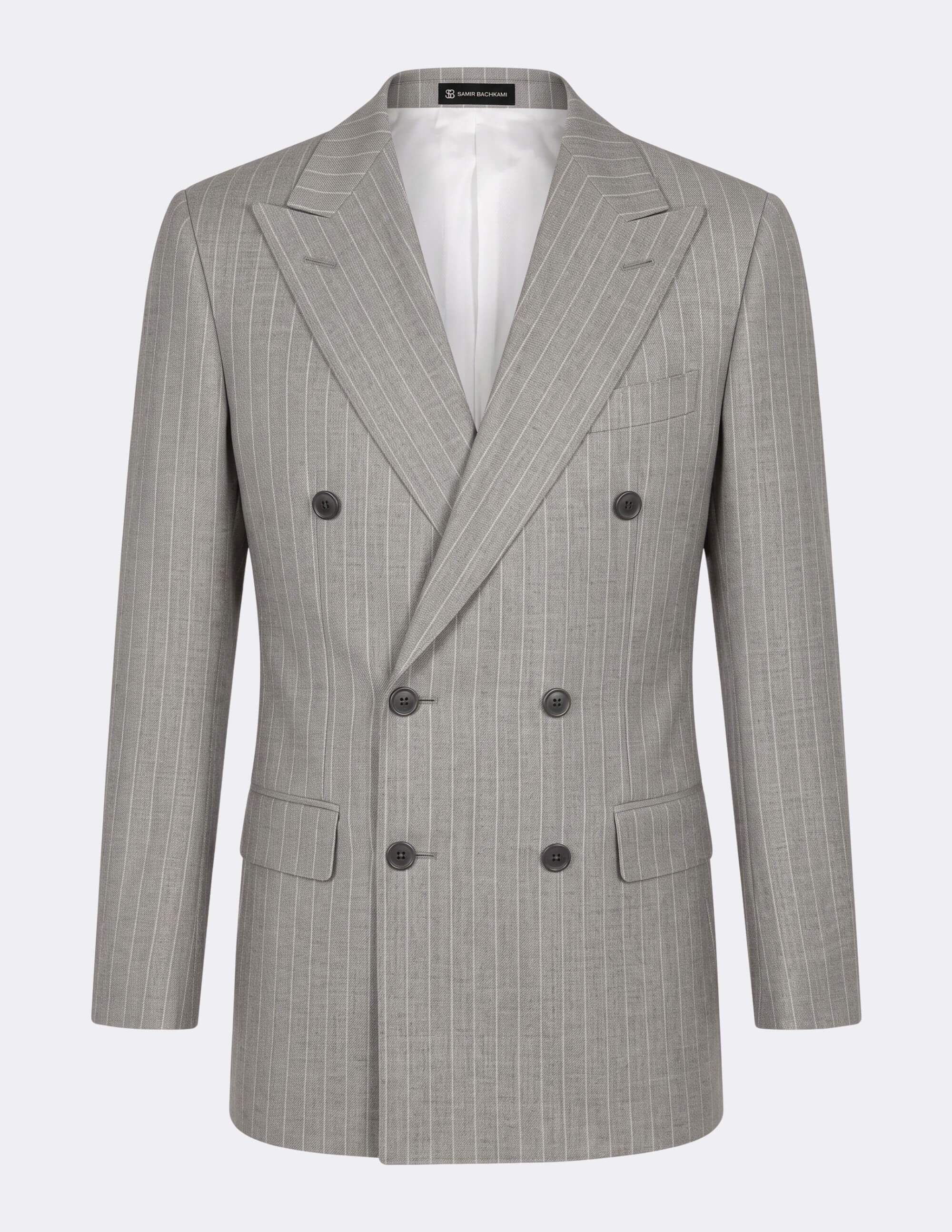 The Verona Pearl Pinstripe Double-Breasted Suit