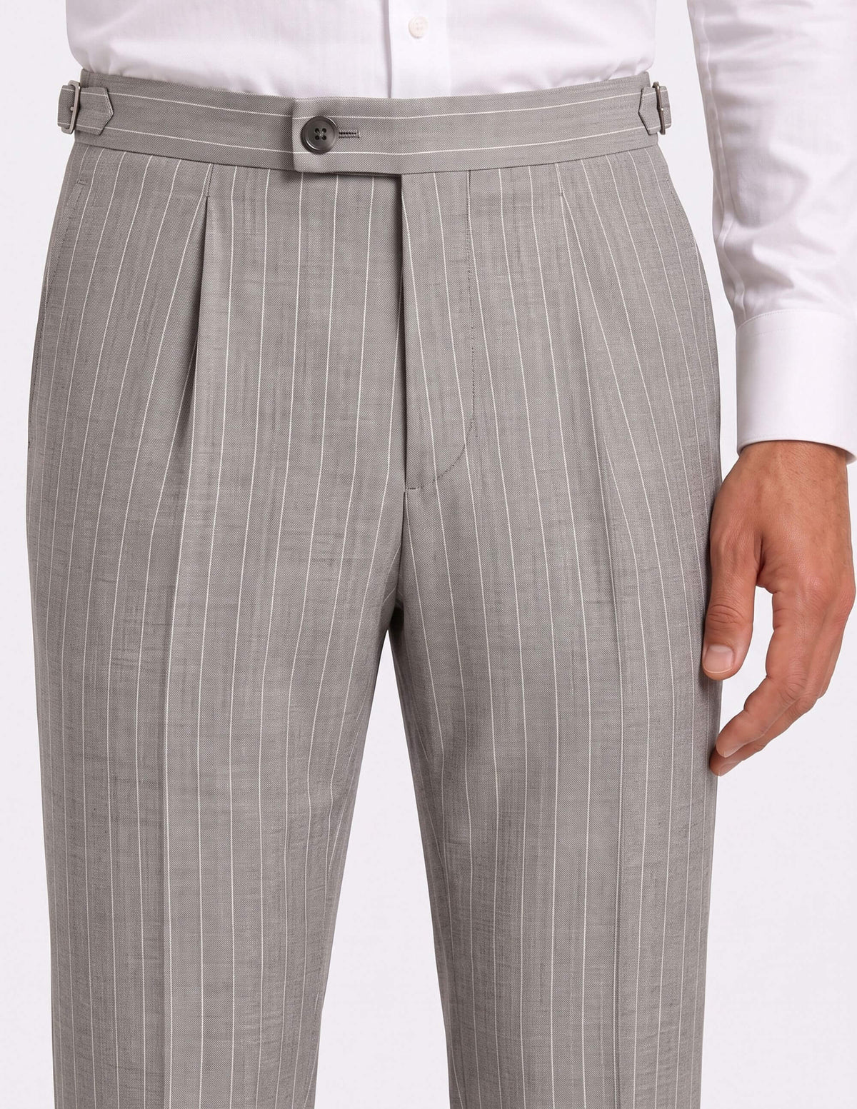 The Verona Pearl Pinstripe Double-Breasted Suit