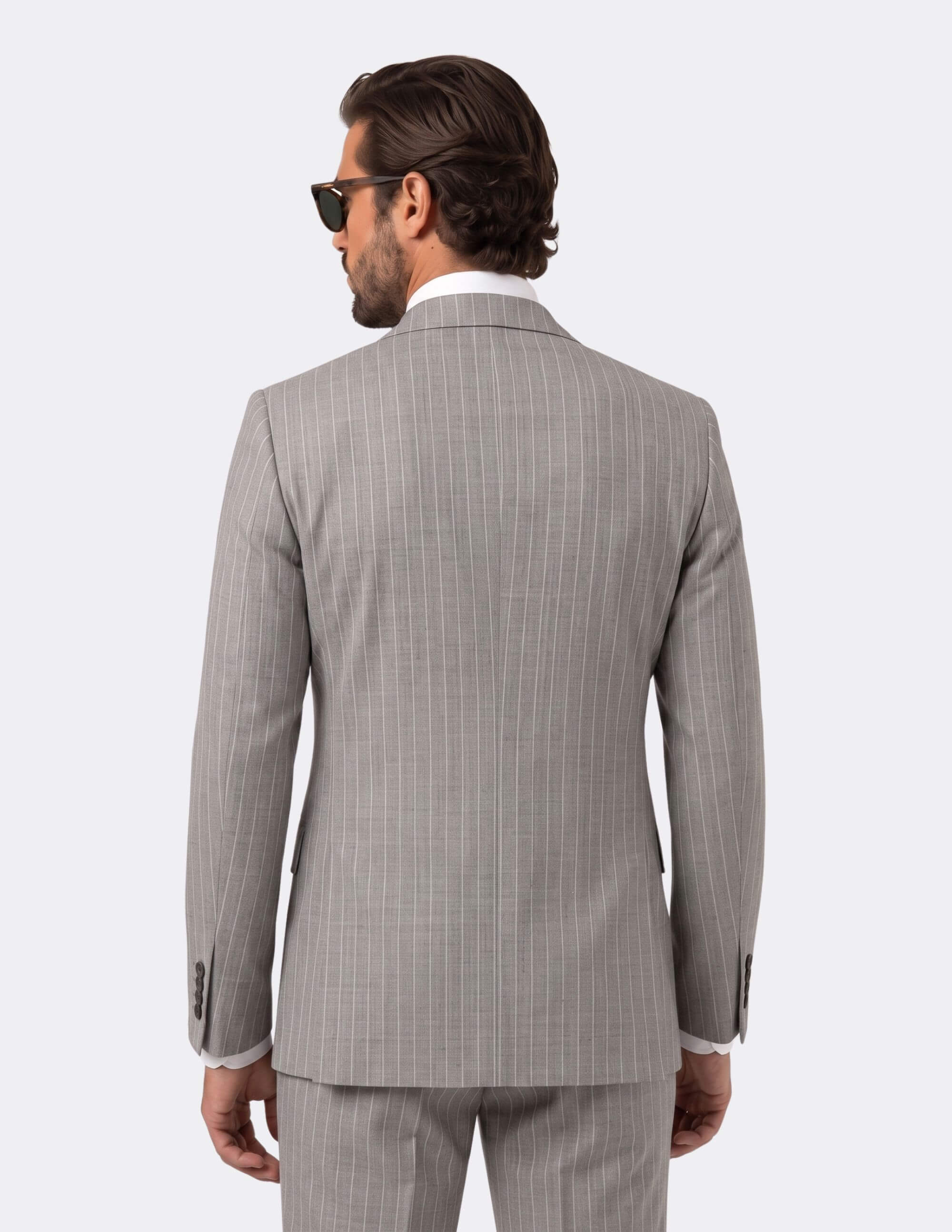 The Verona Pearl Pinstripe Double-Breasted Suit