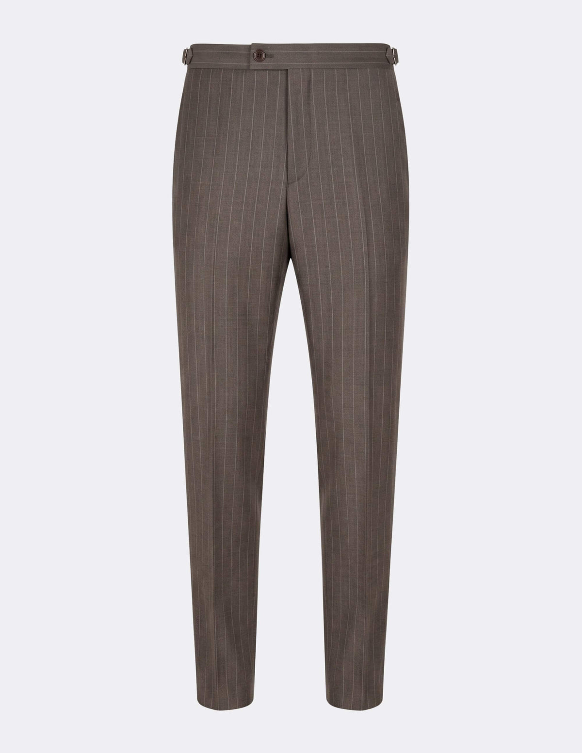 The Taupe Pinstripe Double-Breasted Suit