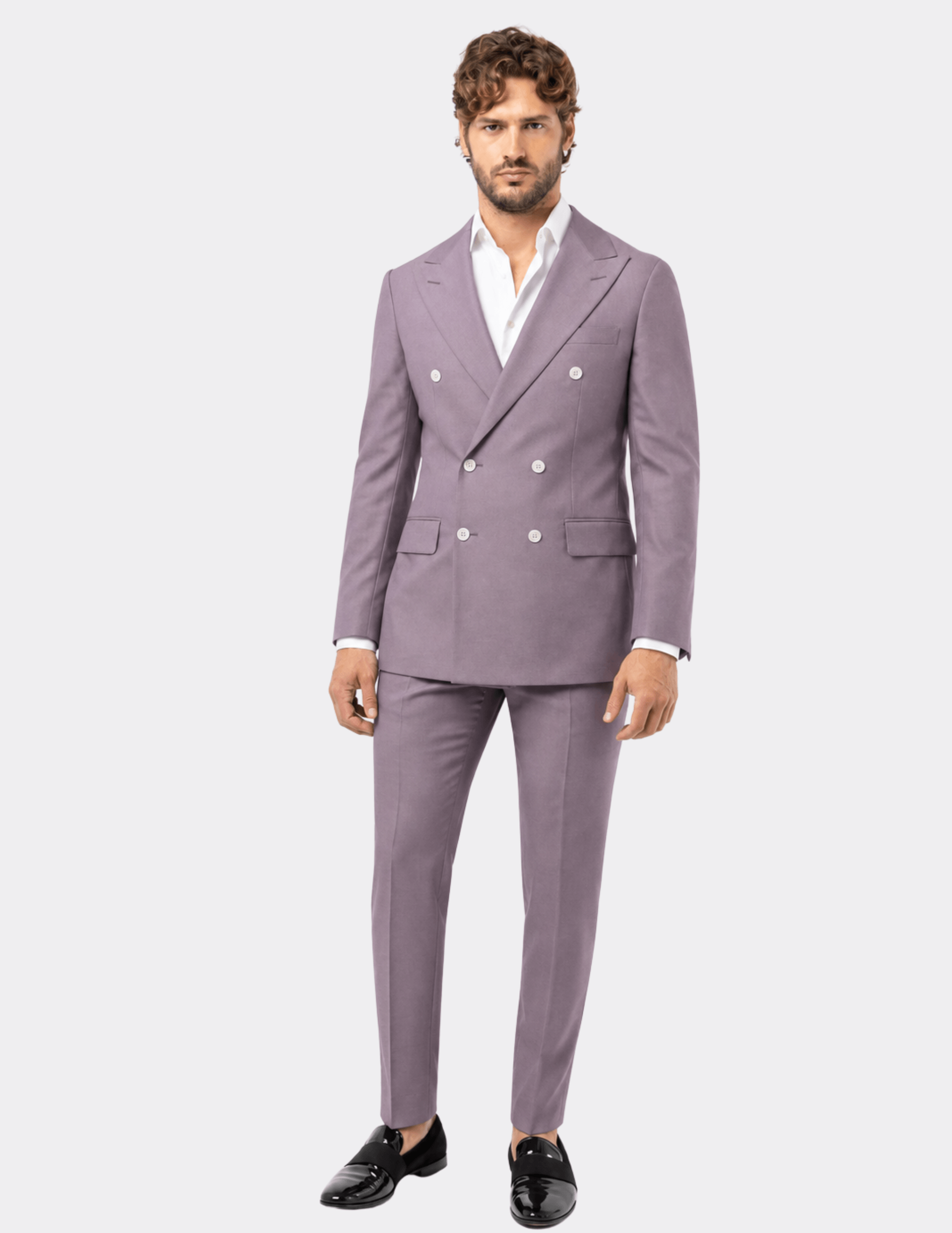 Provence Lavender Double-Breasted Suit