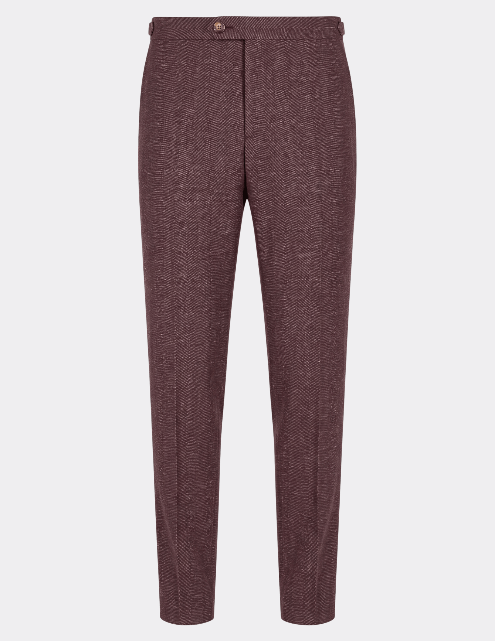 Bordeaux Herringbone Double-Breasted Suit