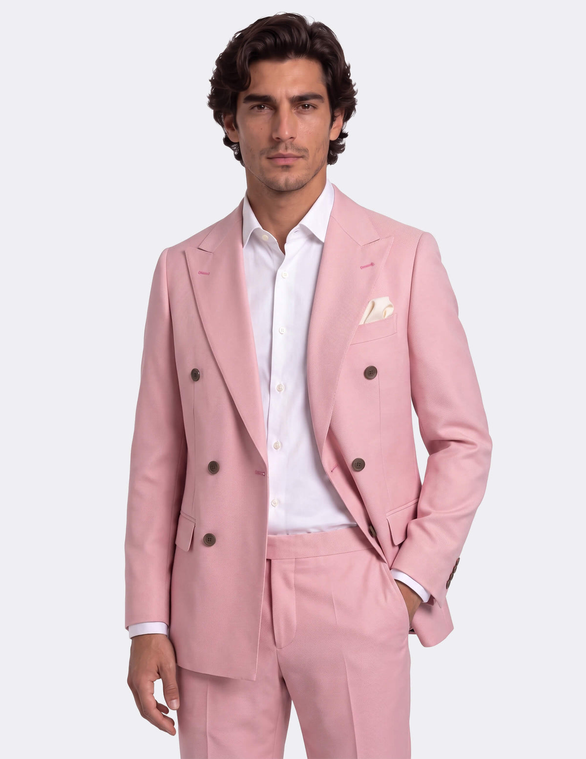The Riviera Rose Double-Breasted Suit