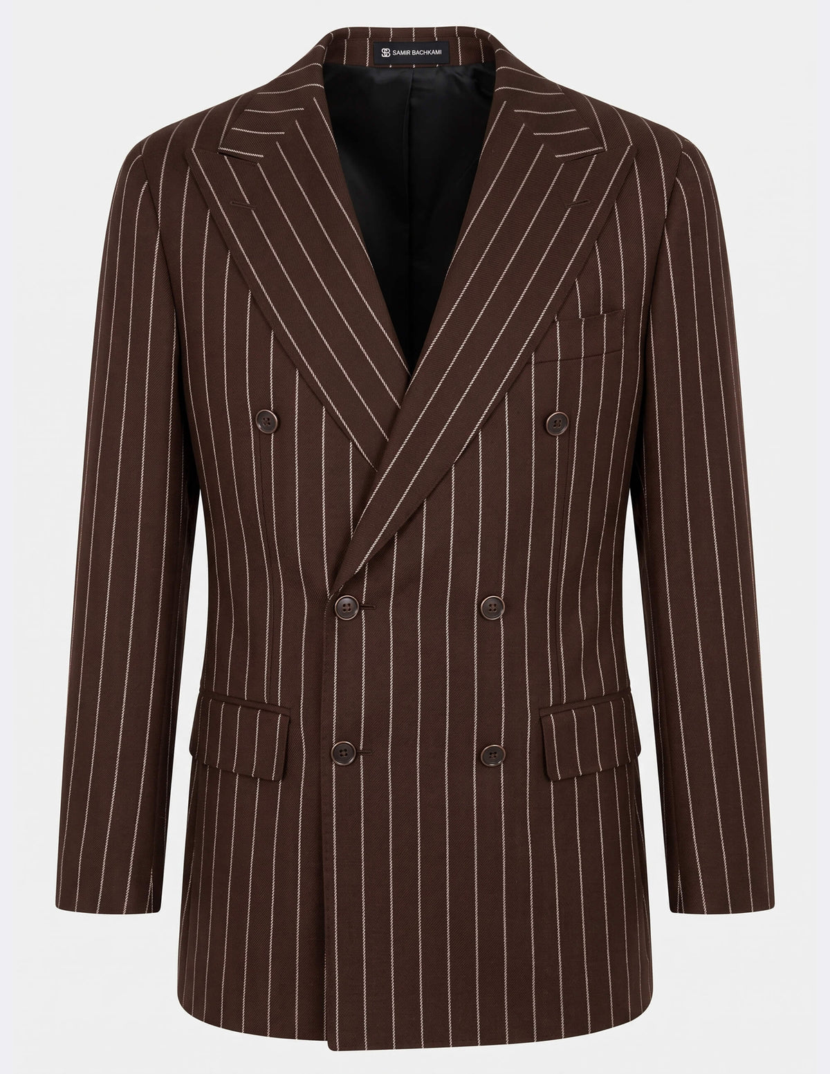 The Siena Cacao Pinstripe Double-Breasted Suit