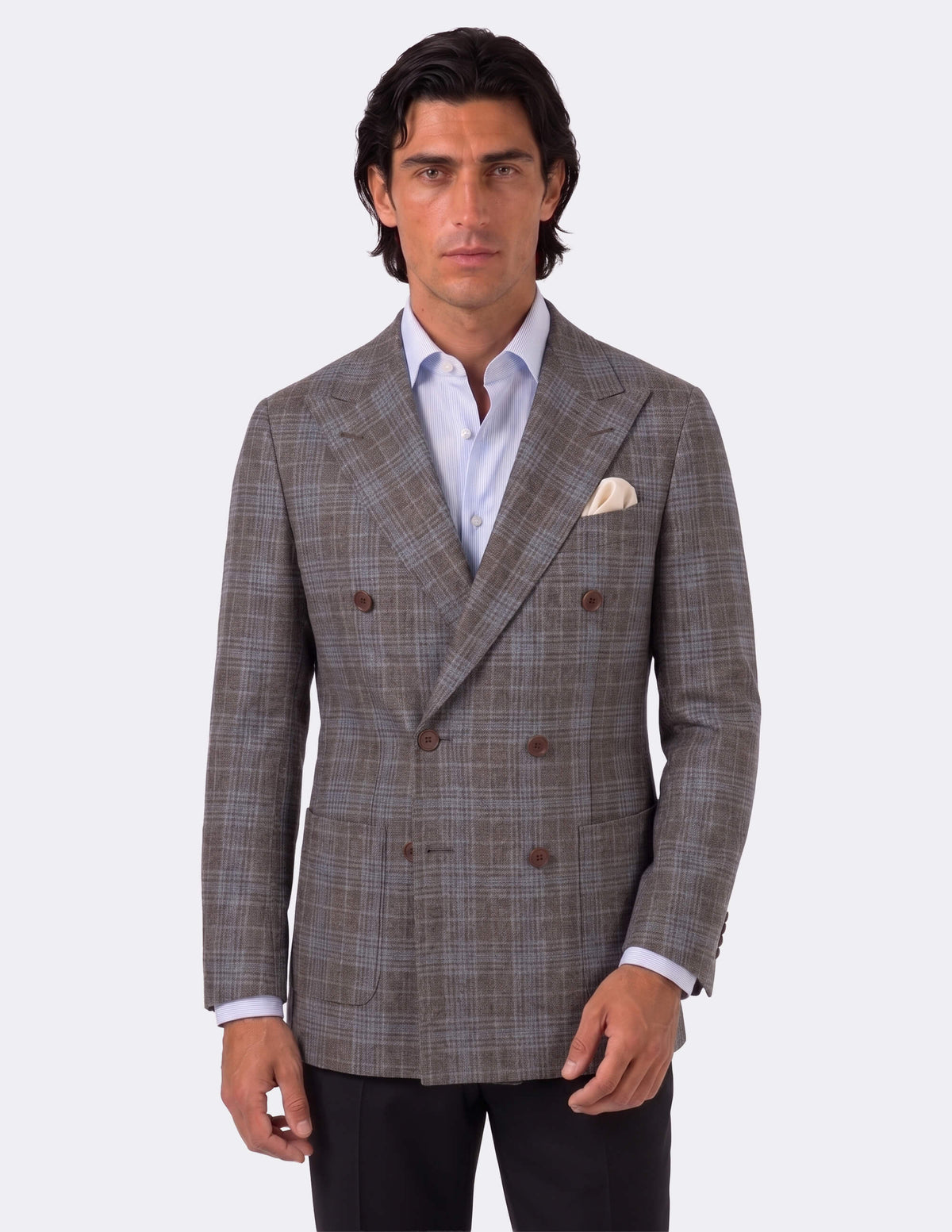 The Bruma Cobalto Double-Breasted Jacket