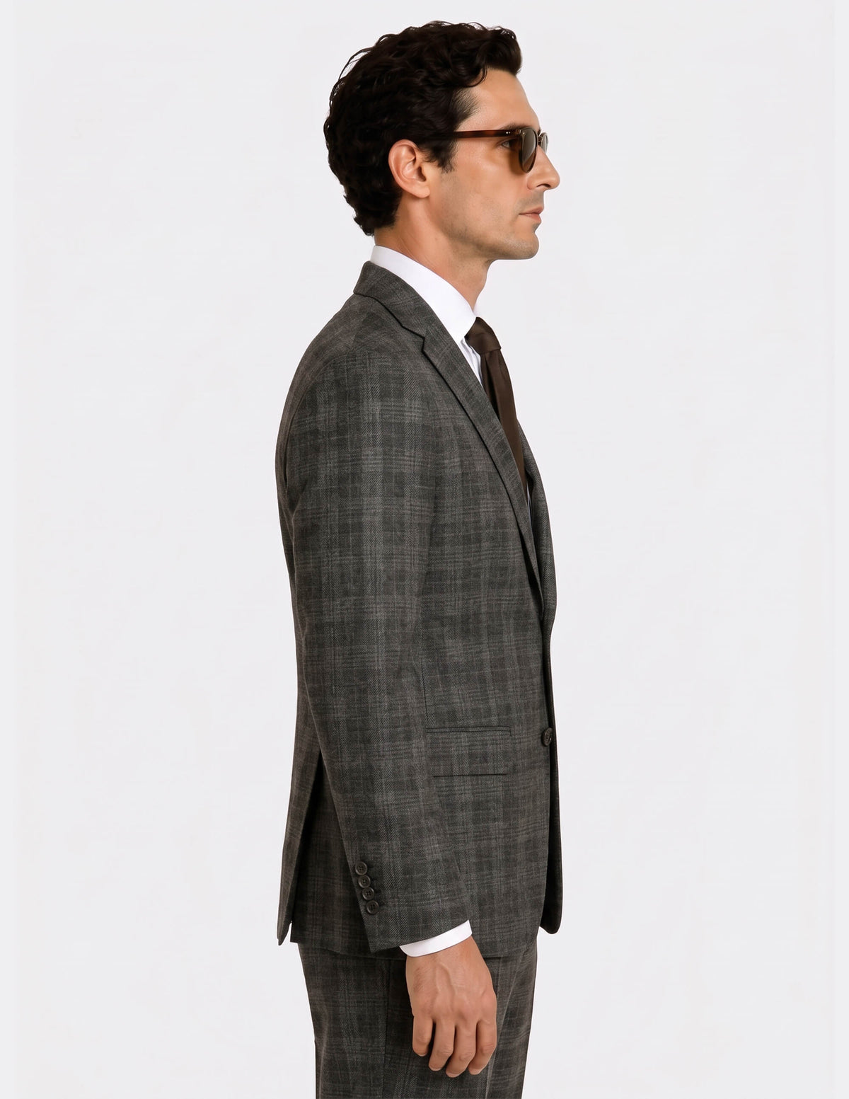 The Milano Ombra Check Suit