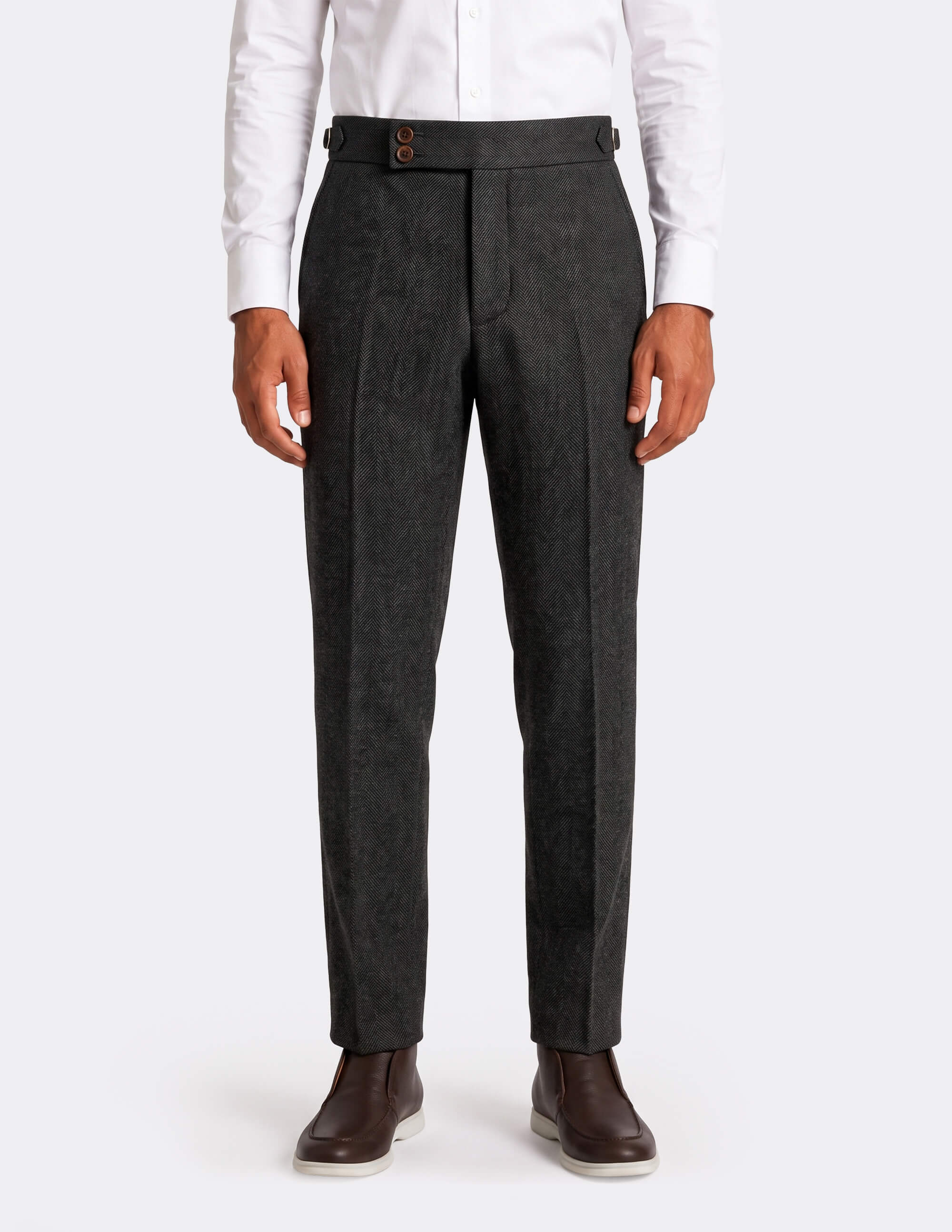 The Novara Herringbone DB Trousers