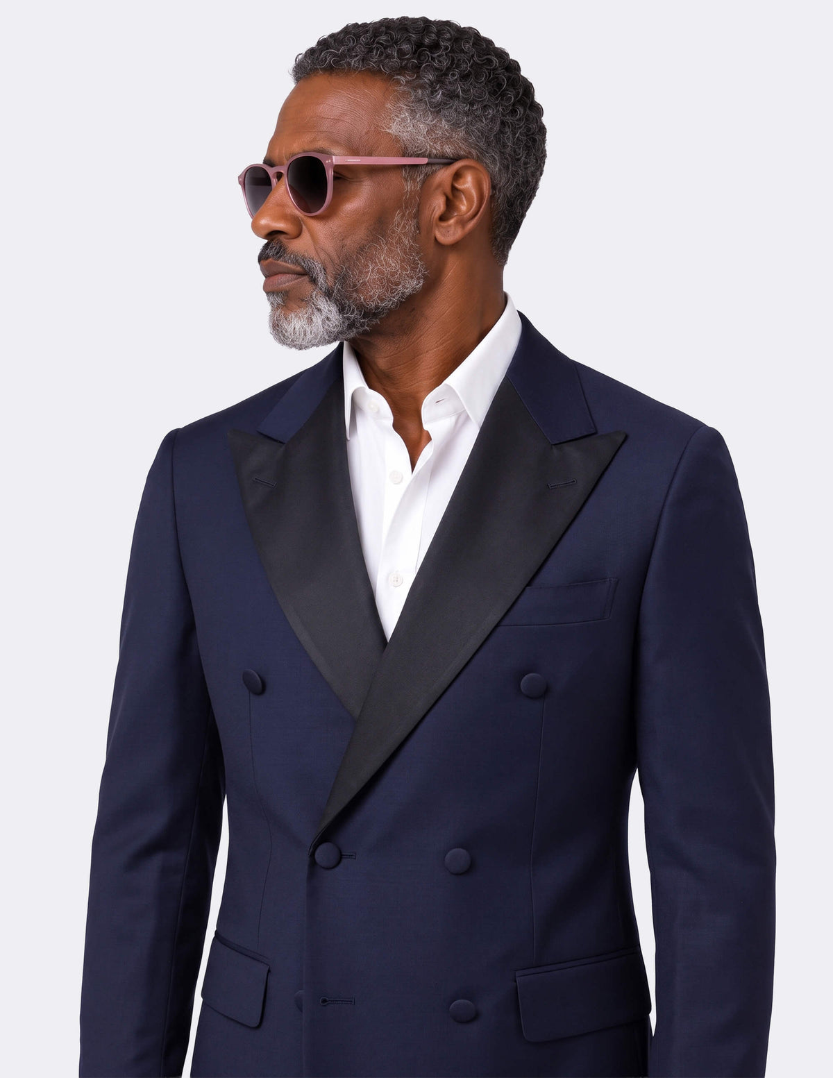 Navy Double Breasted Tuxedo