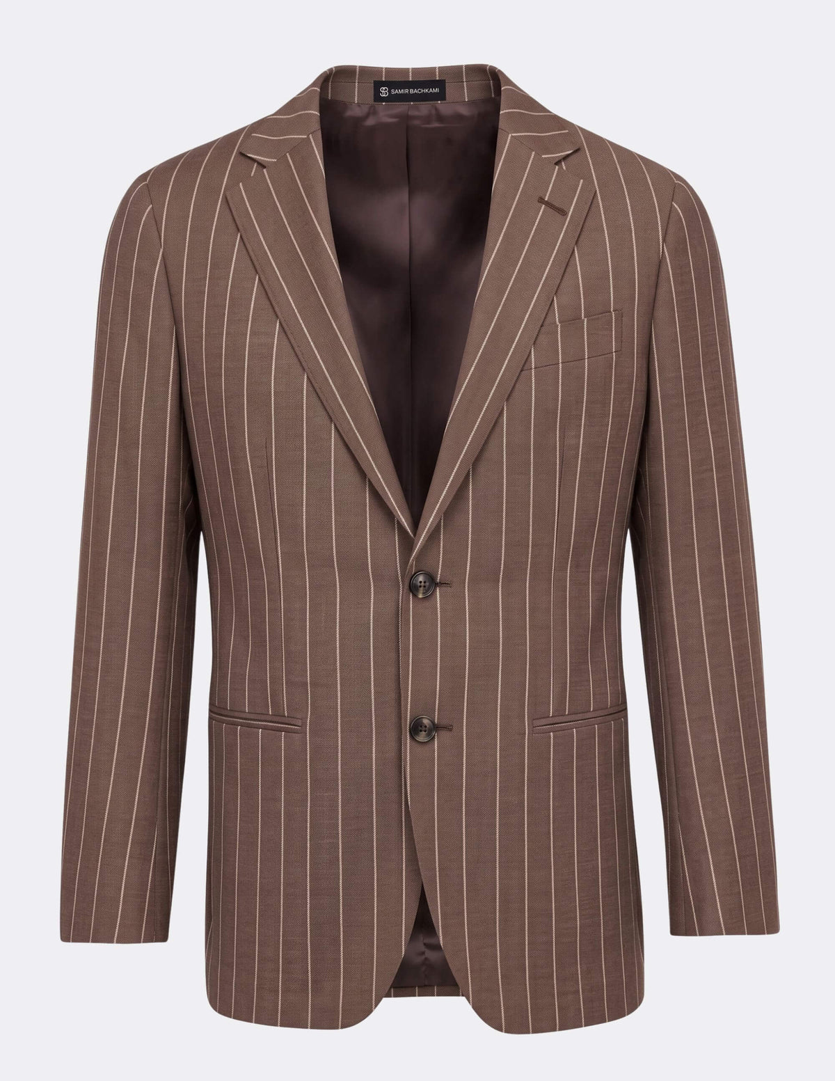 The Roma Cacao Pinstripe Suit