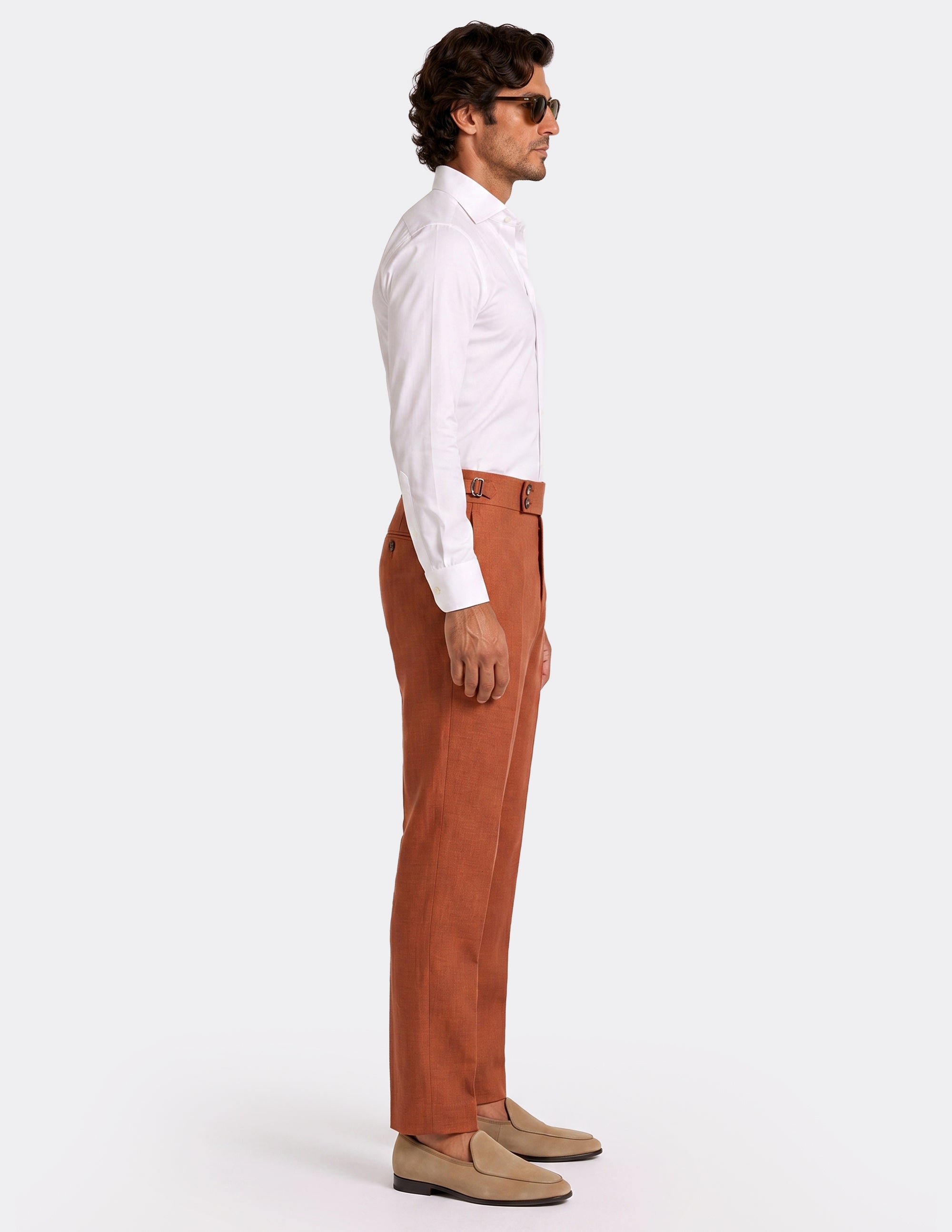 The Positano Terracotta DB Trousers