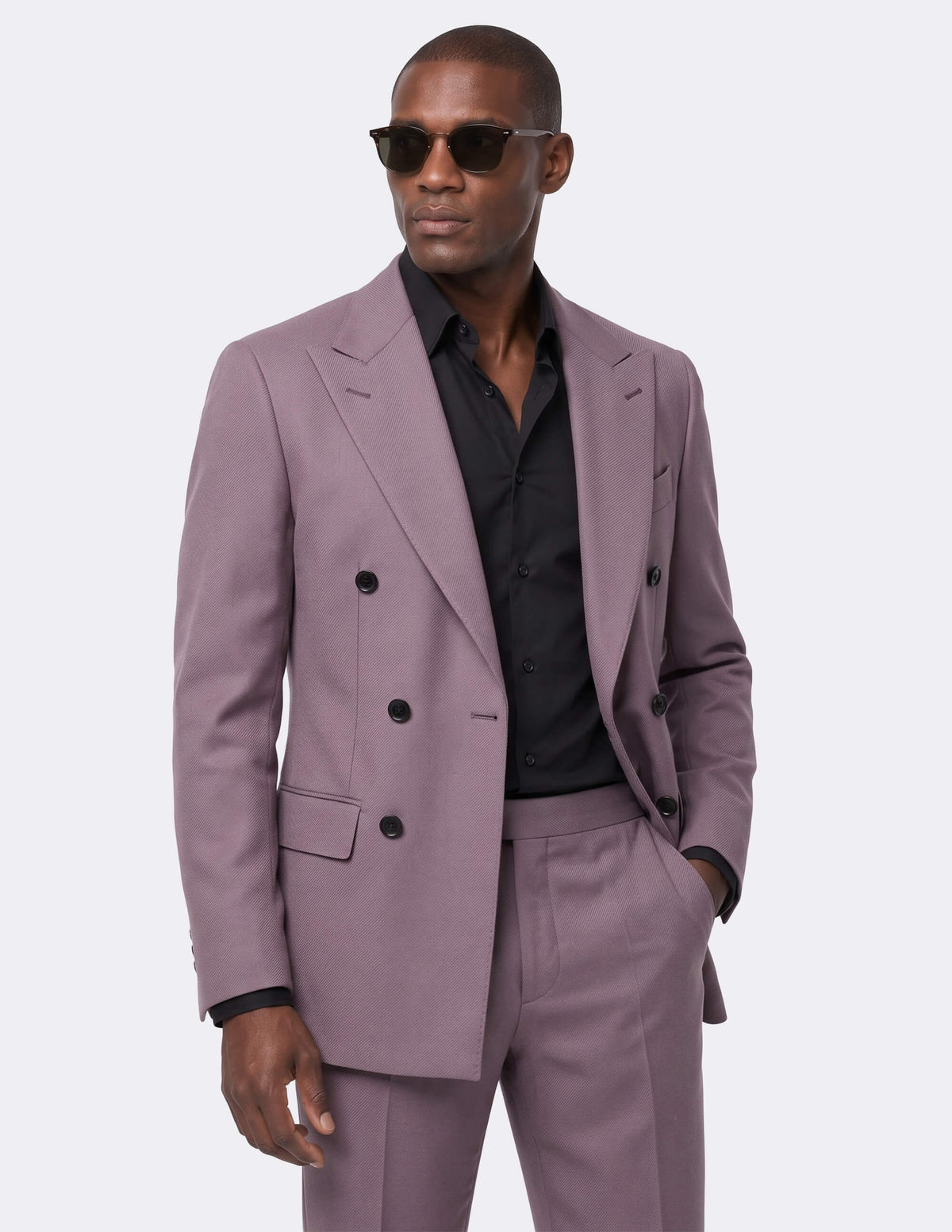Provence Lavender Double-Breasted Suit