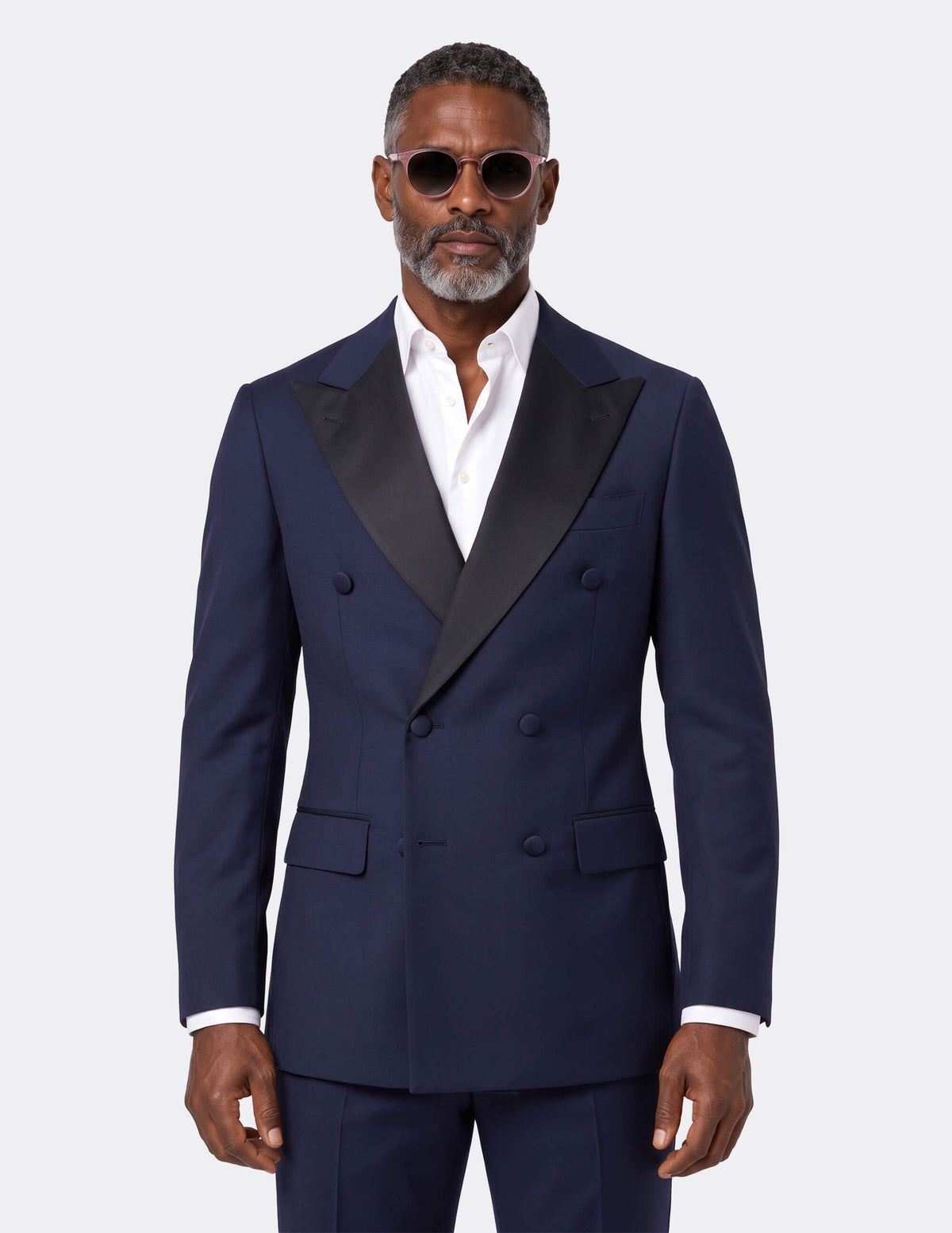 Navy Double Breasted Tuxedo