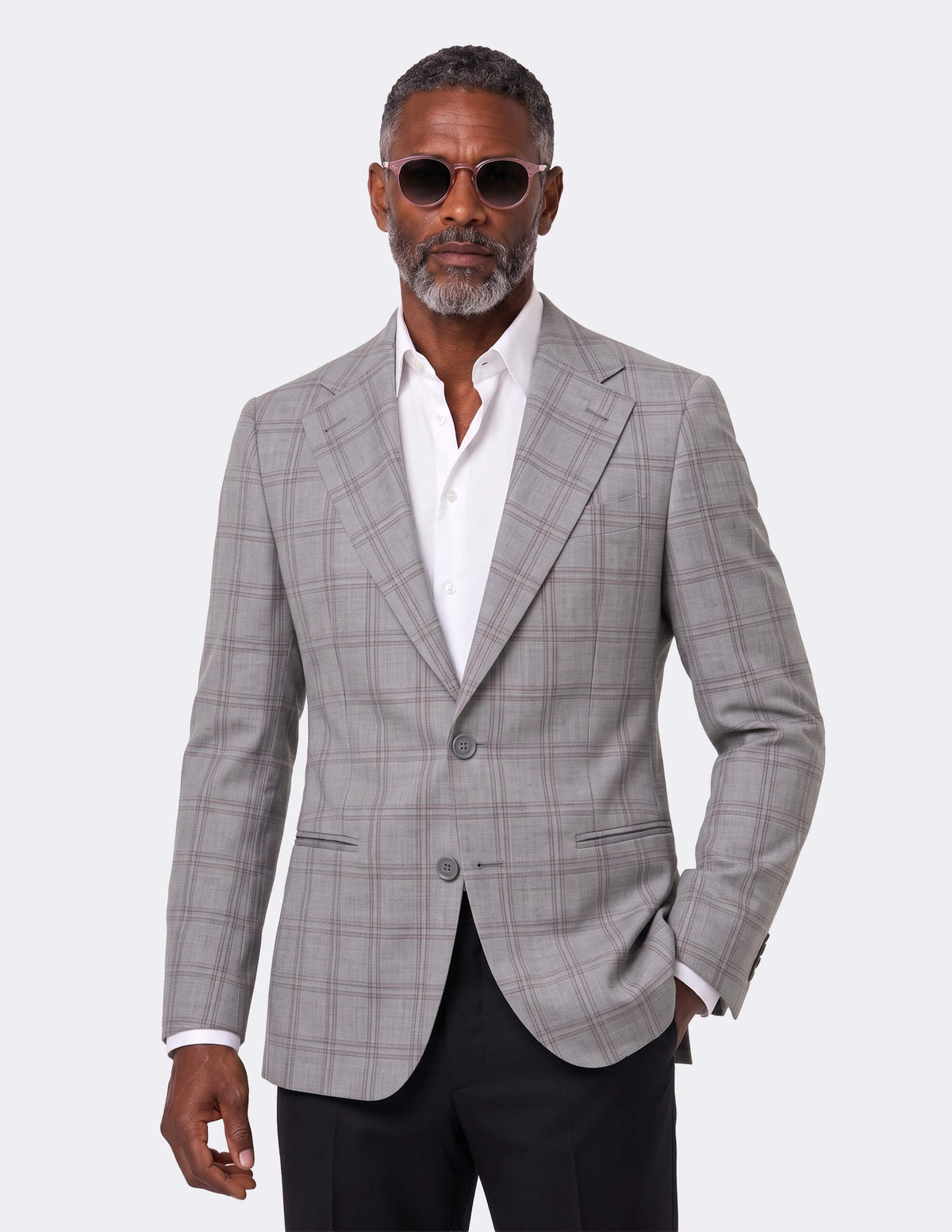 The Arvesso Grey Single-Breasted Jacket