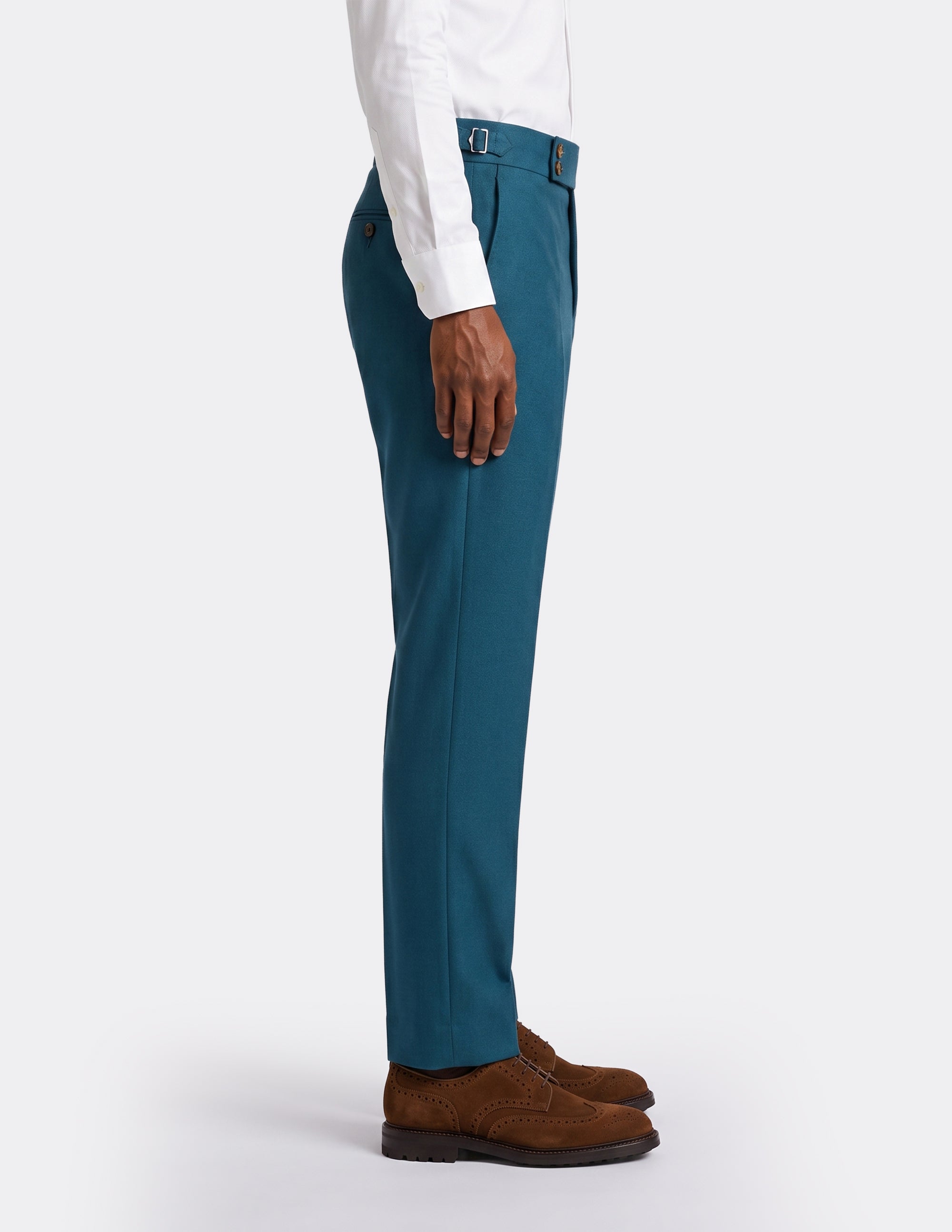 The Cannes Teal DB Trousers