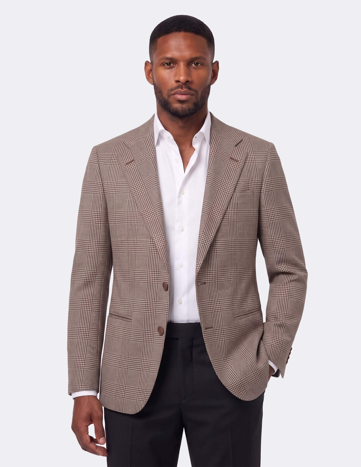 The Nocciola Glen Single-Breasted Jacket