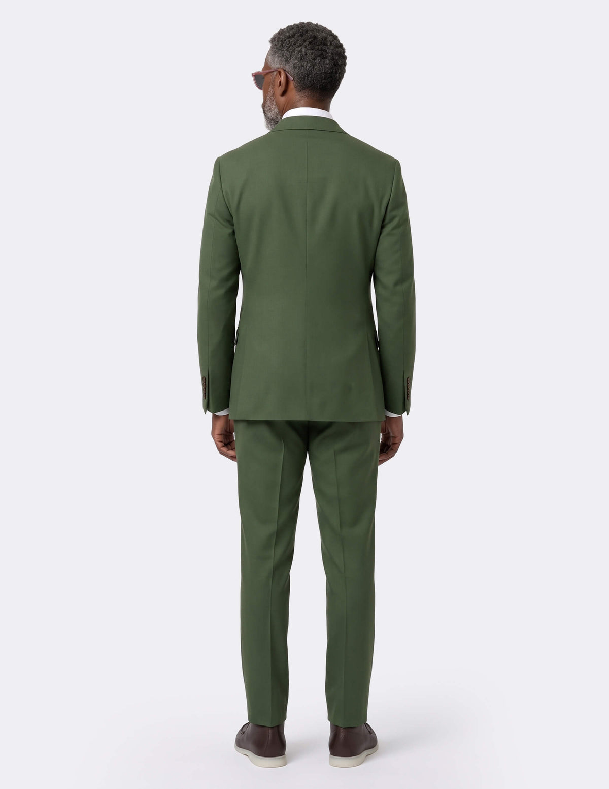 The Toscana Olive Double-Breasted Suit