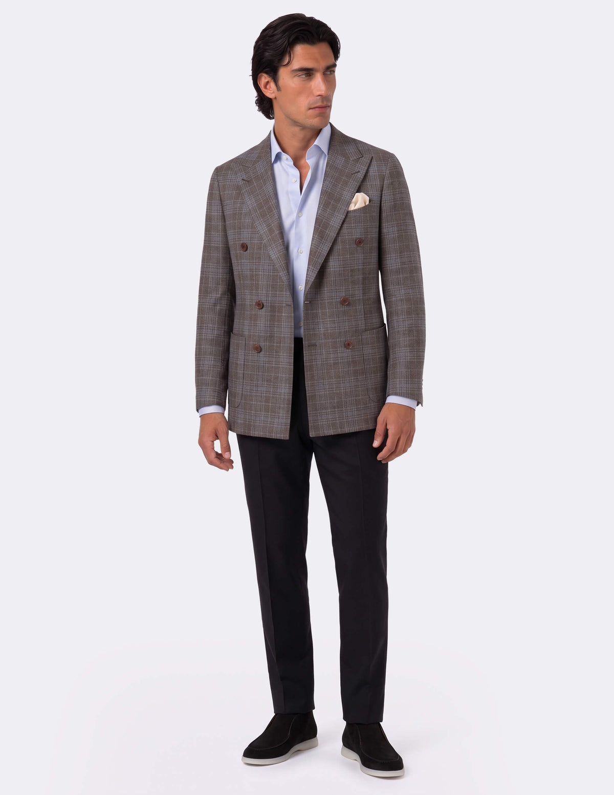 The Bruma Cobalto Double-Breasted Jacket