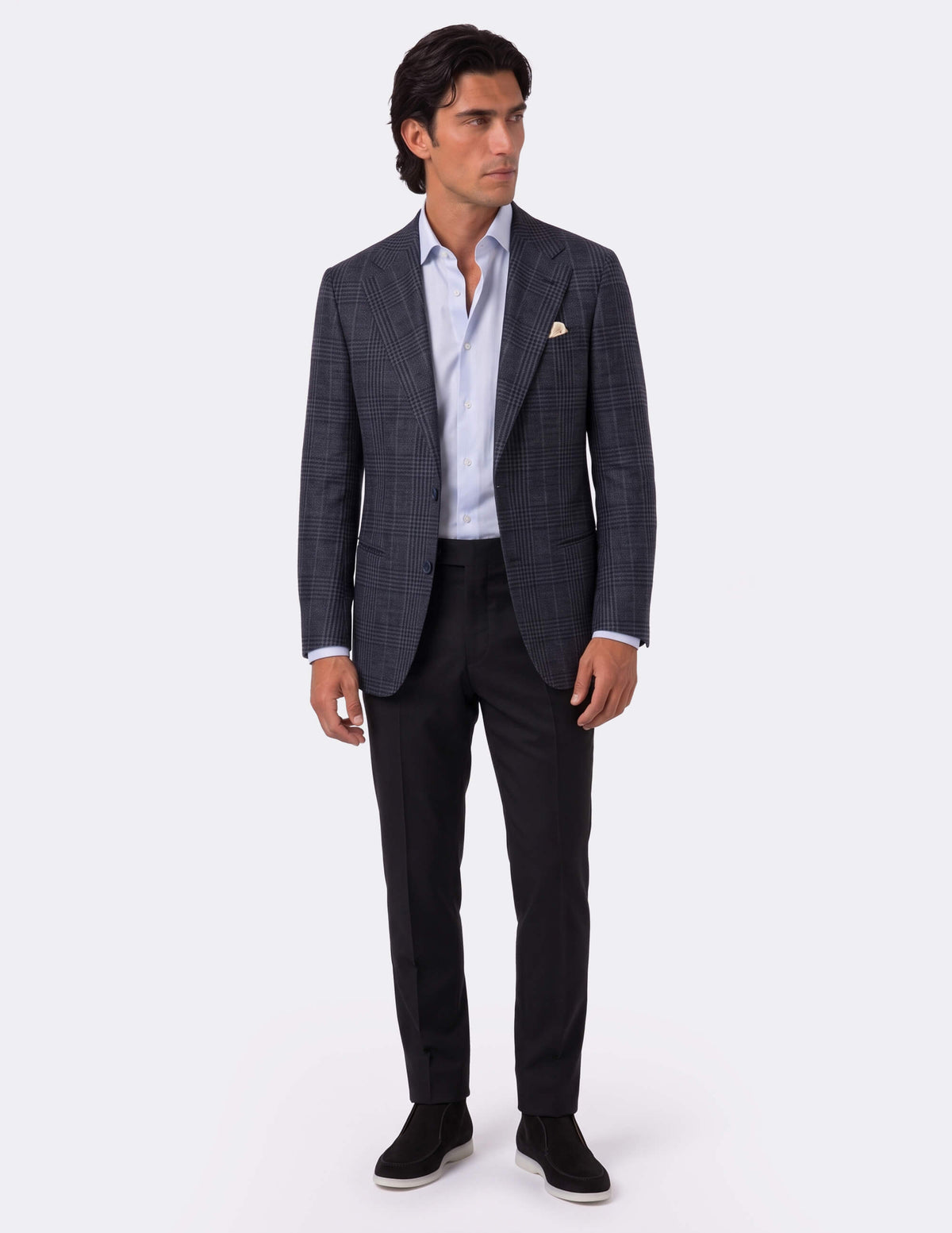 The Orsano Navy Single-Breasted Jacket