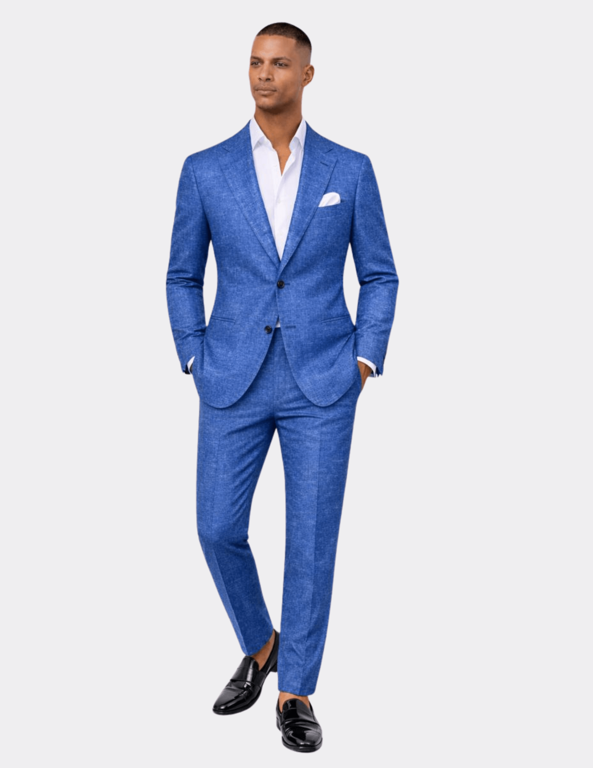 Amalfi Blue Single Breasted Suit - Samir Bachkami