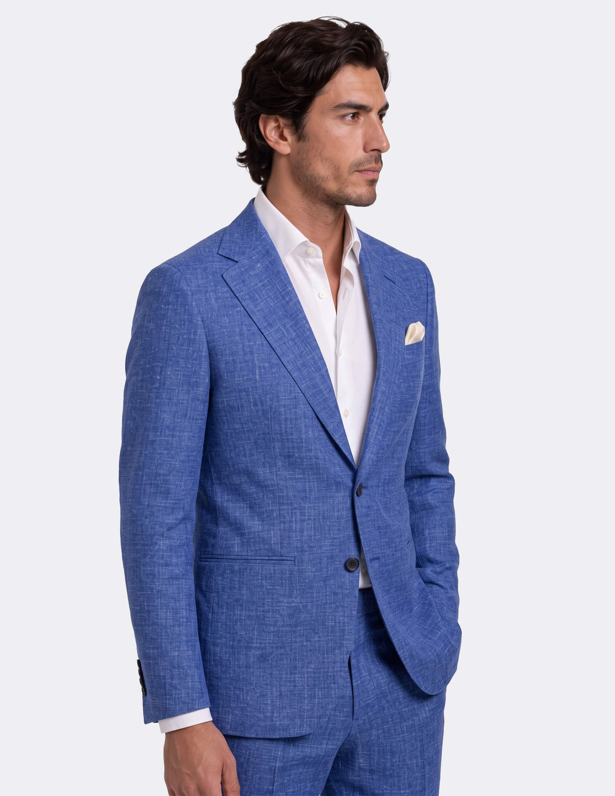Amalfi Blue Single Breasted Suit - Samir Bachkami