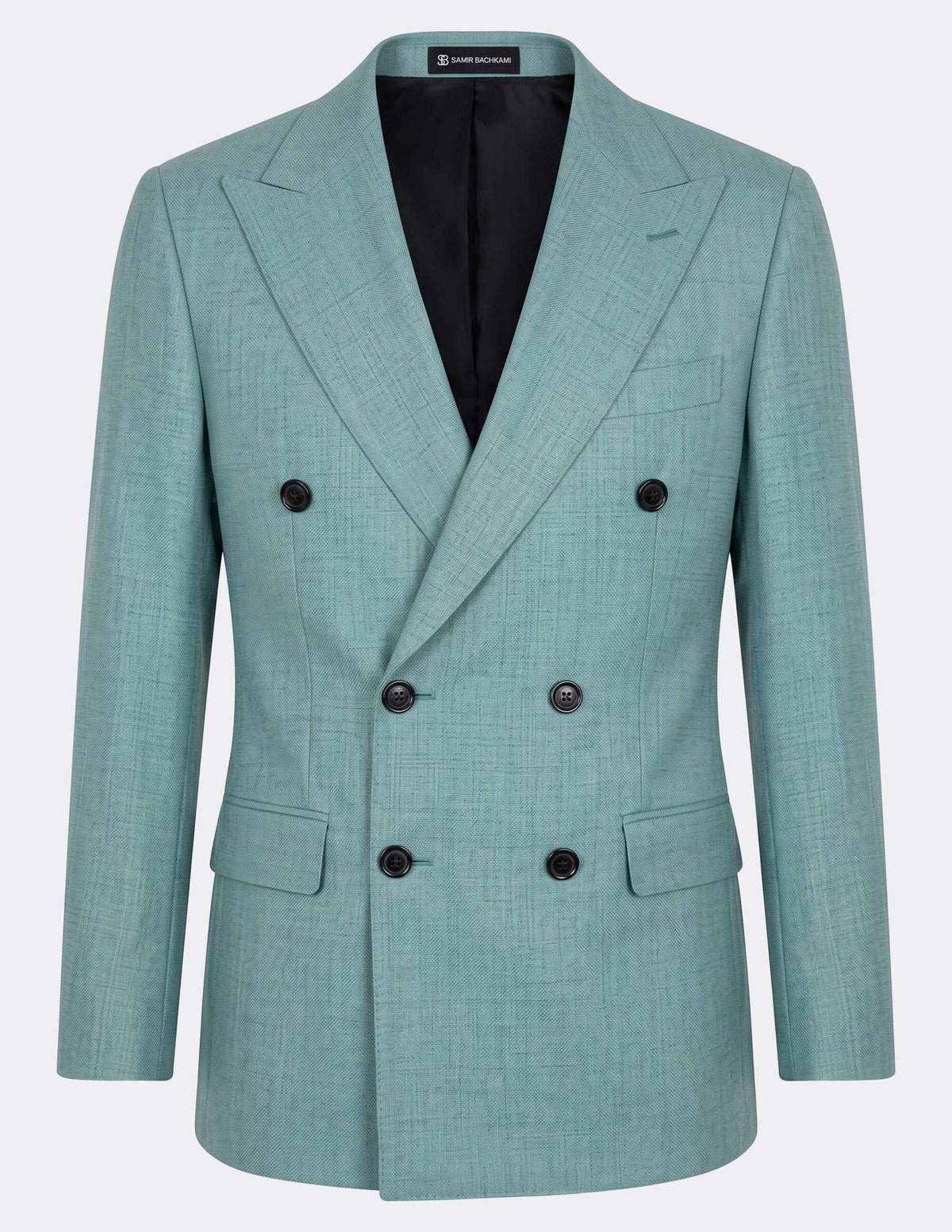 Aqua Teal Double Breasted Suit - Samir Bachkami