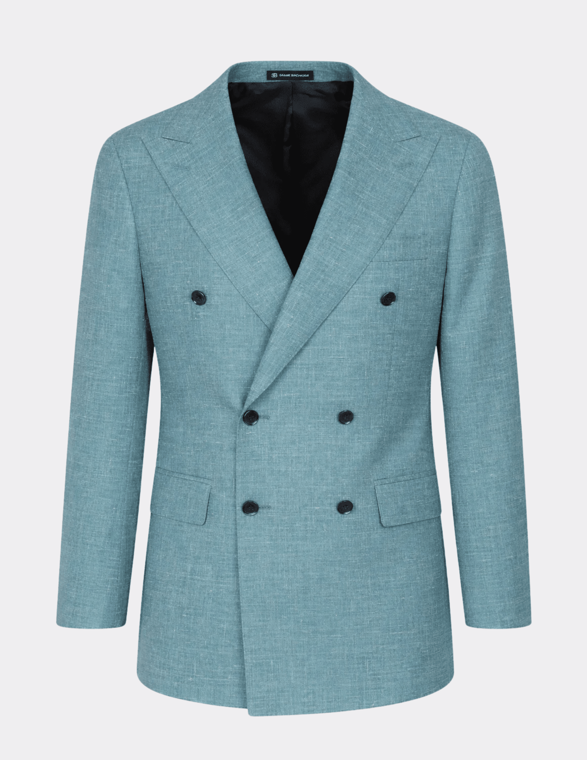 Aqua Teal Double Breasted Suit - Samir Bachkami