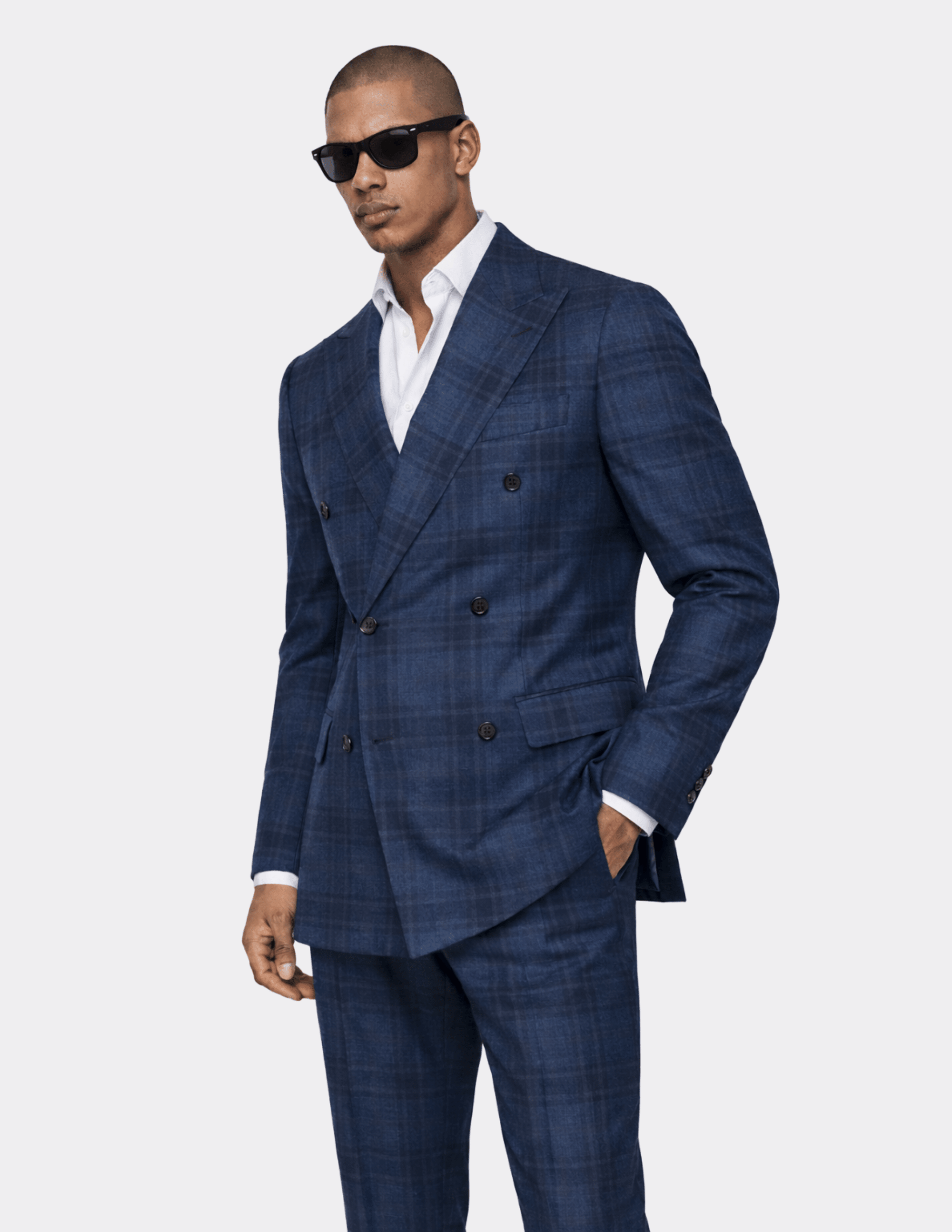 Azzuro Imperiale Double - Breasted Suit - Samir Bachkami