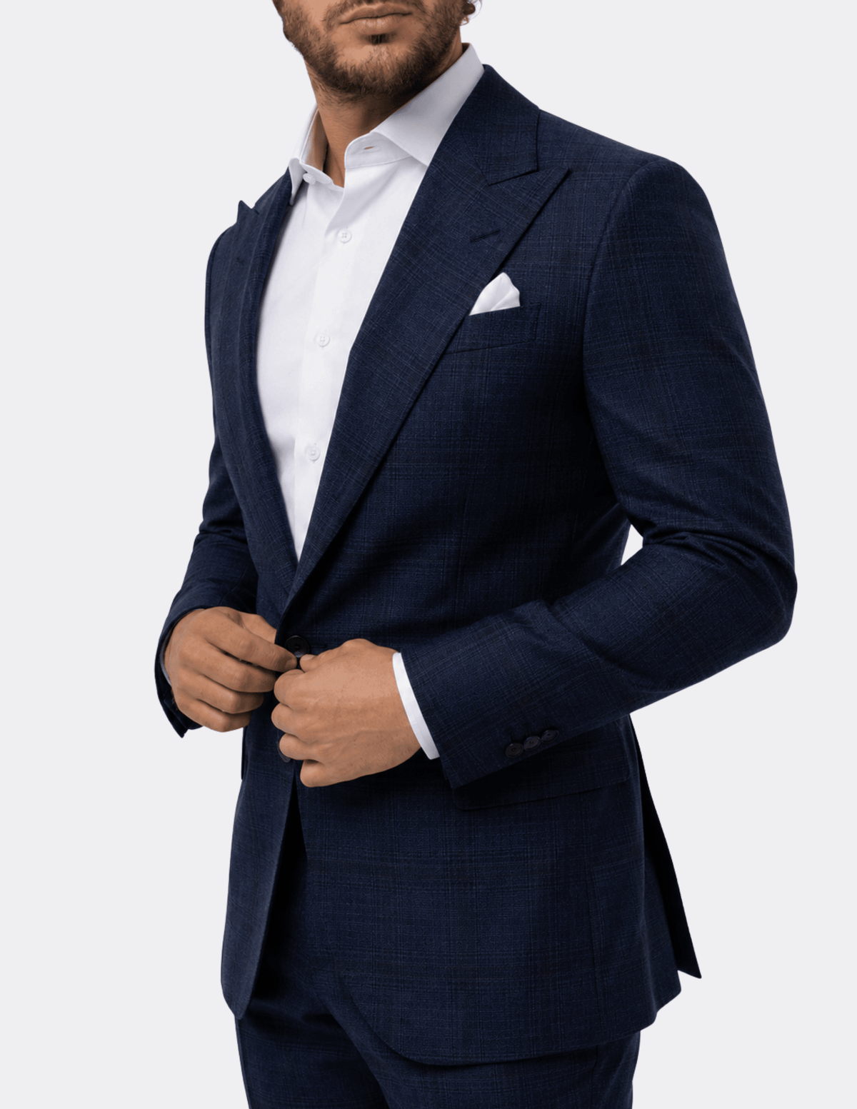 Azzuro Imperiale Single-Breasted Suit - Samir Bachkami