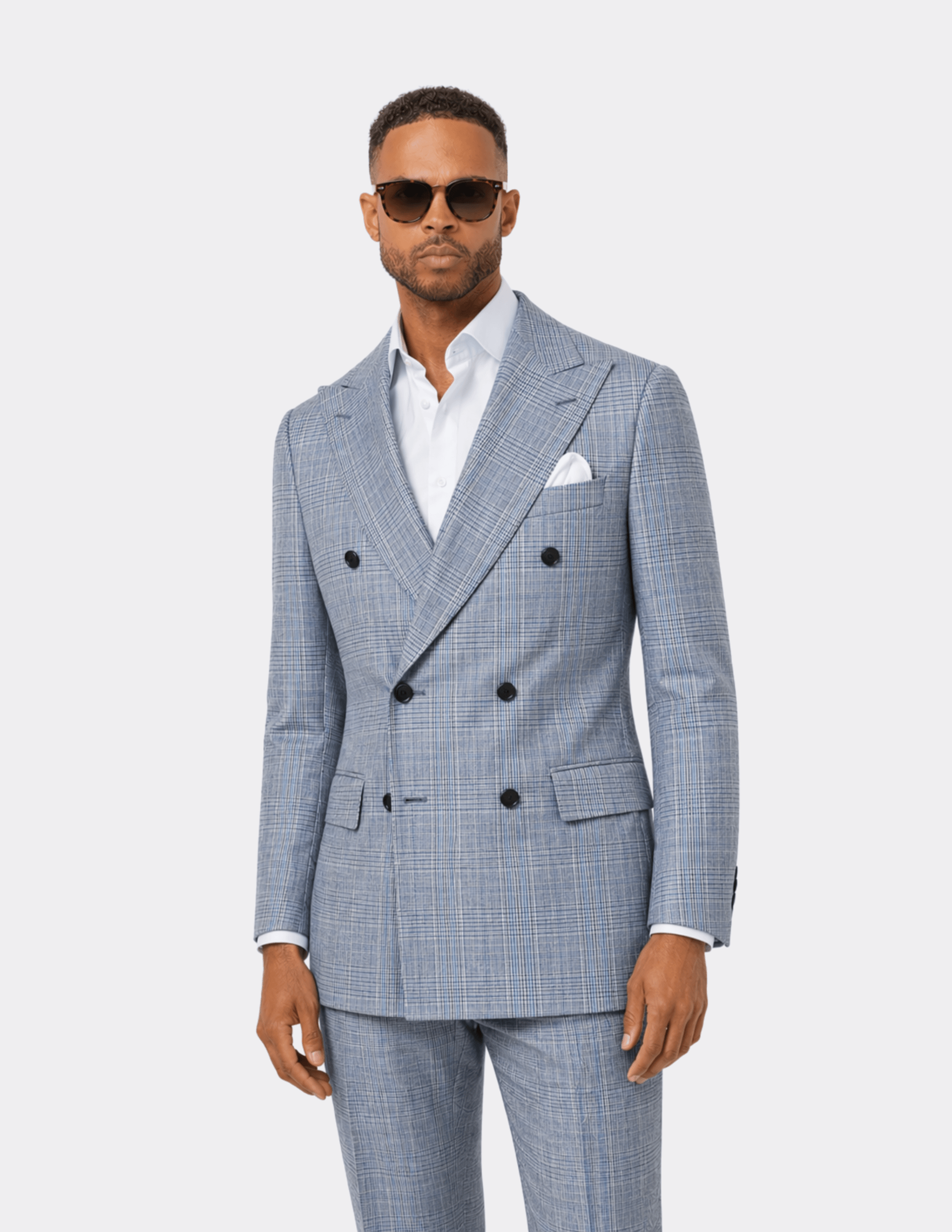 Azzurro Royale Double - Breasted Suit - Samir Bachkami