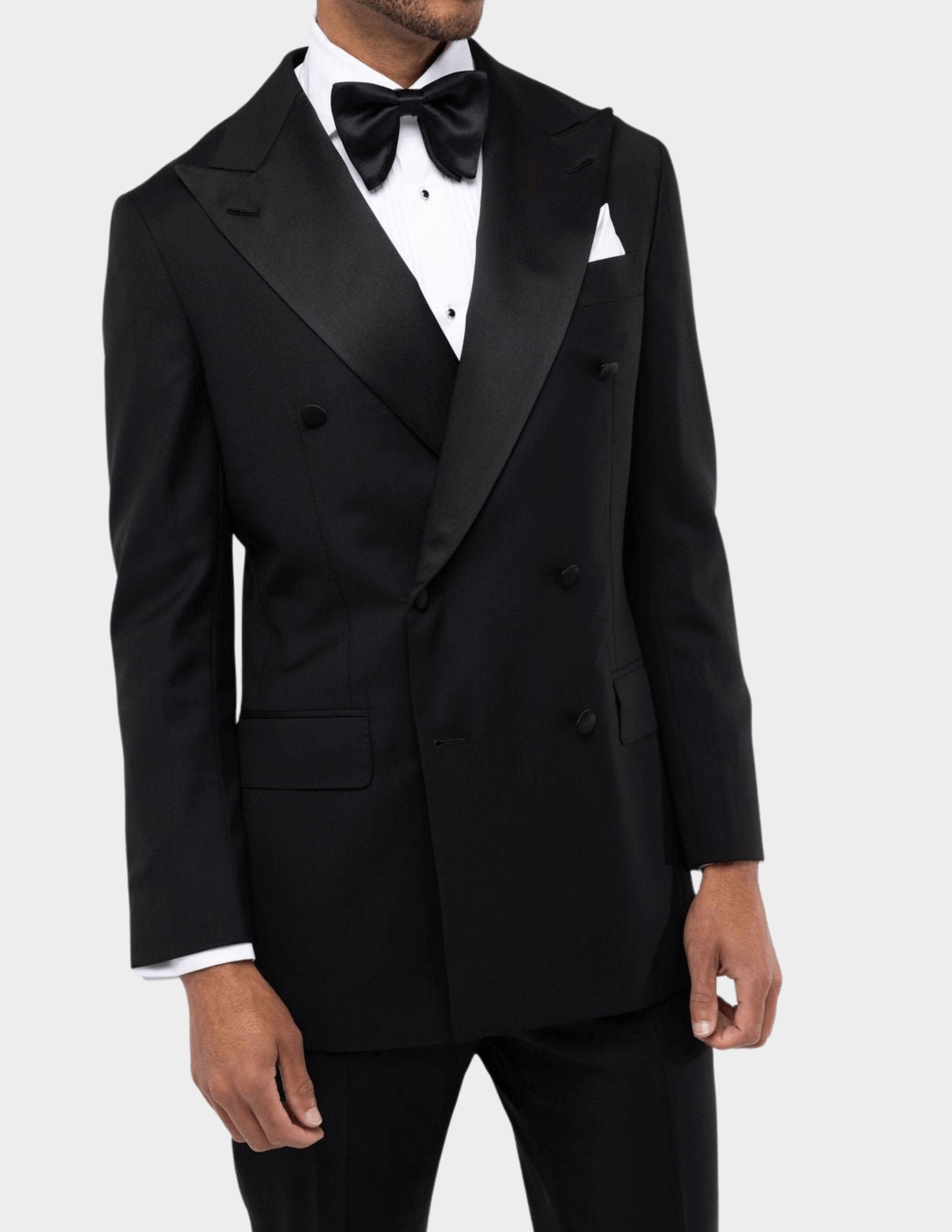 Black Double Breasted Tuxedo - Samir Bachkami