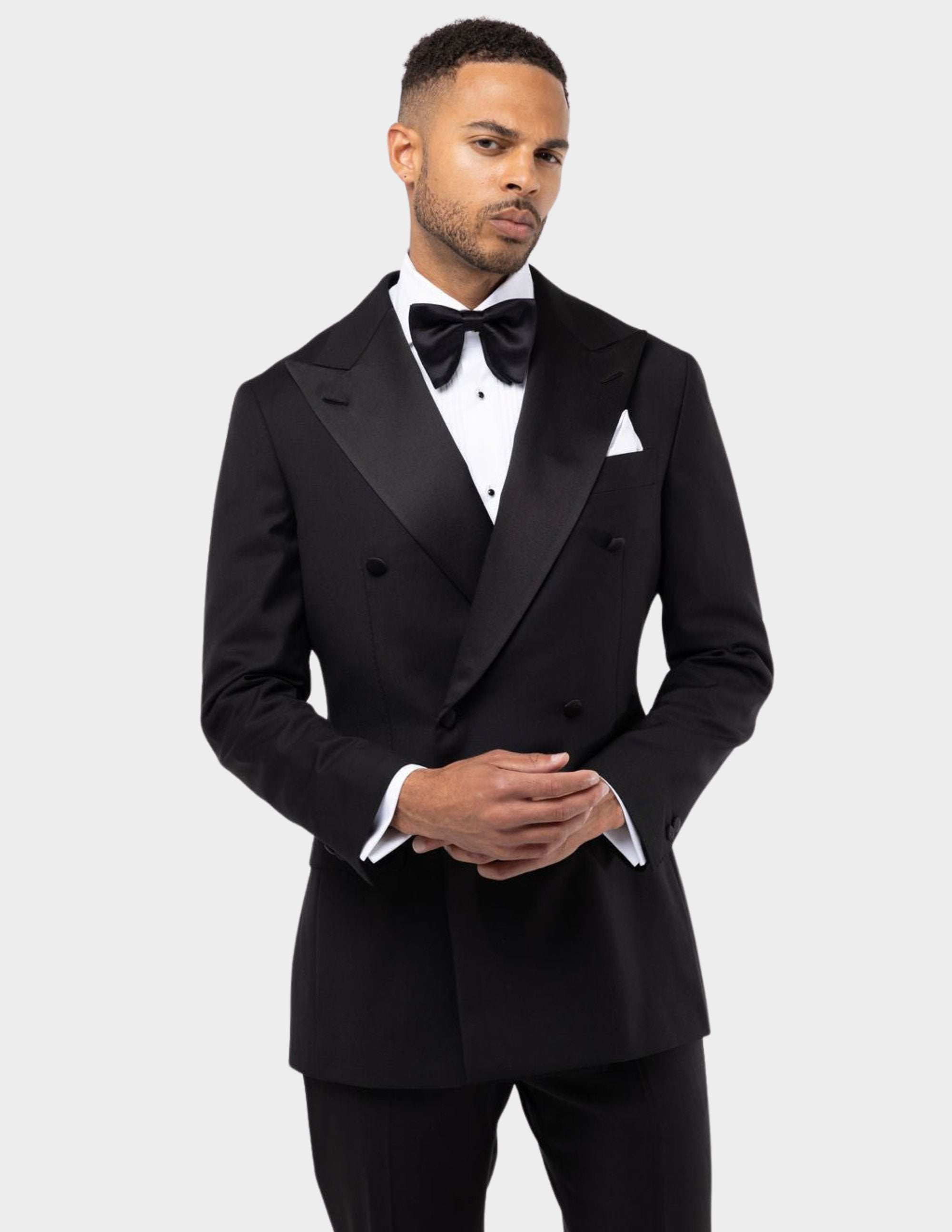 Black Double Breasted Tuxedo - Samir Bachkami