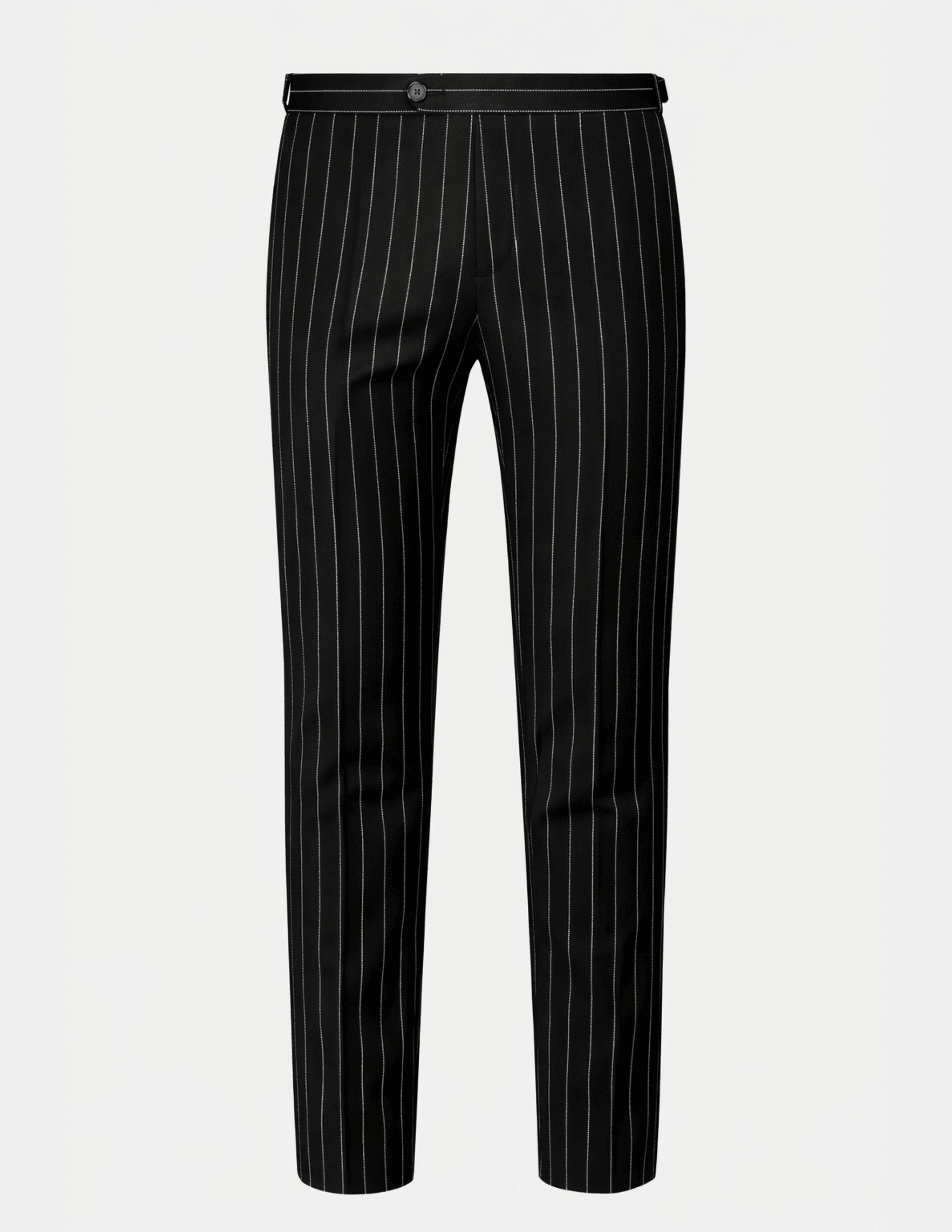 Black White Stripes Double Breasted Suit - Samir Bachkami