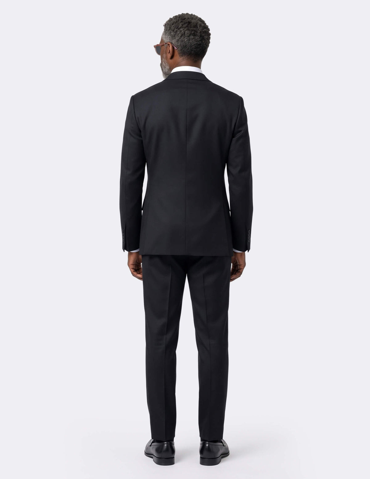 Black Wool Double Breasted Suit - Samir Bachkami