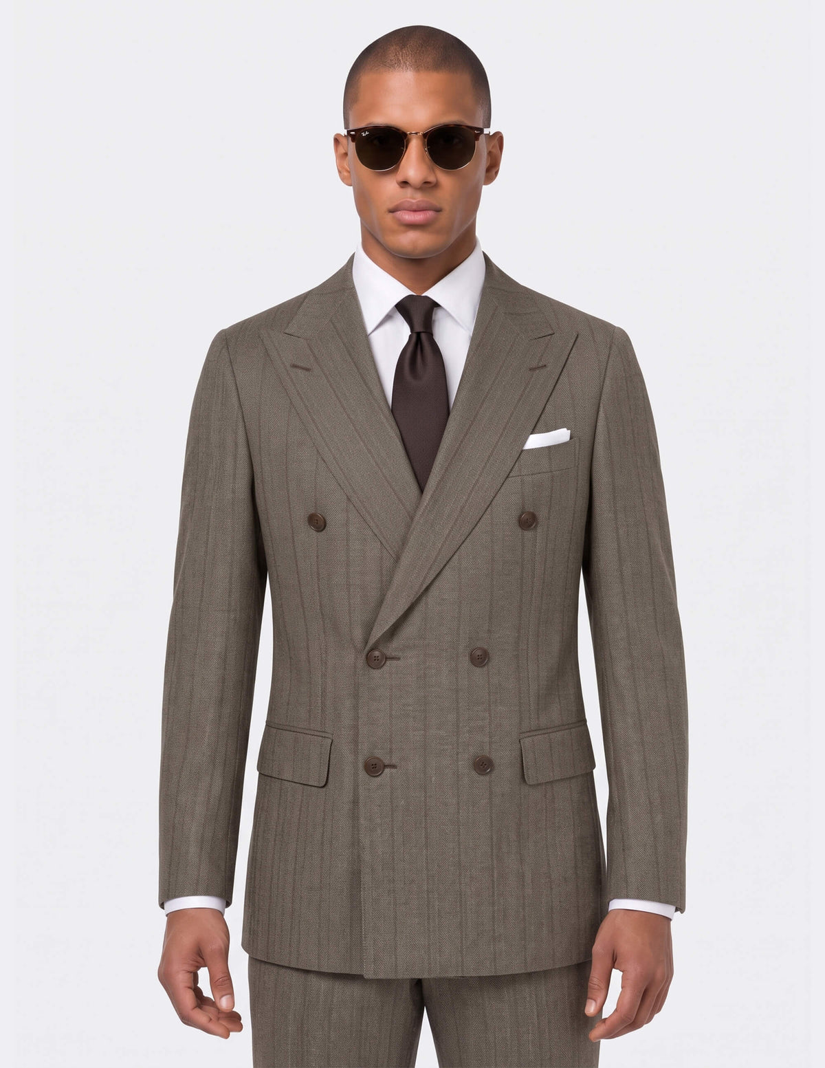 Brera Olive Double-Breasted Suit - Samir Bachkami