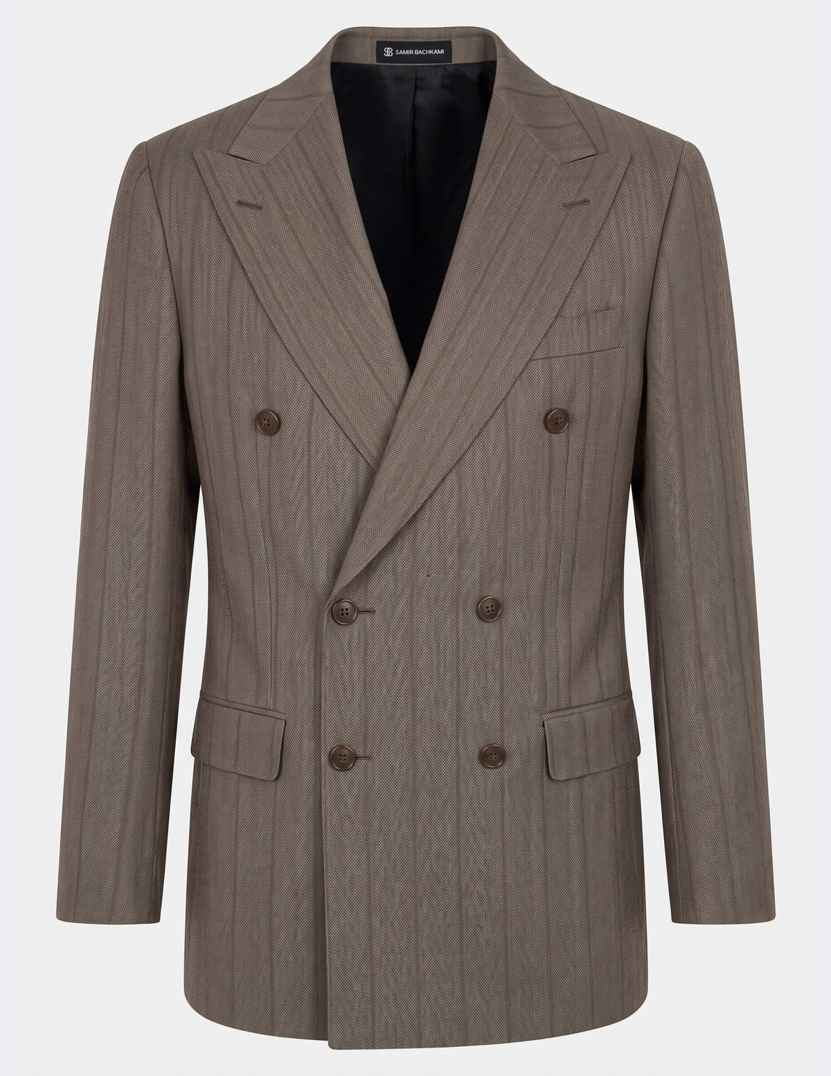 Brera Olive Double-Breasted Suit - Samir Bachkami