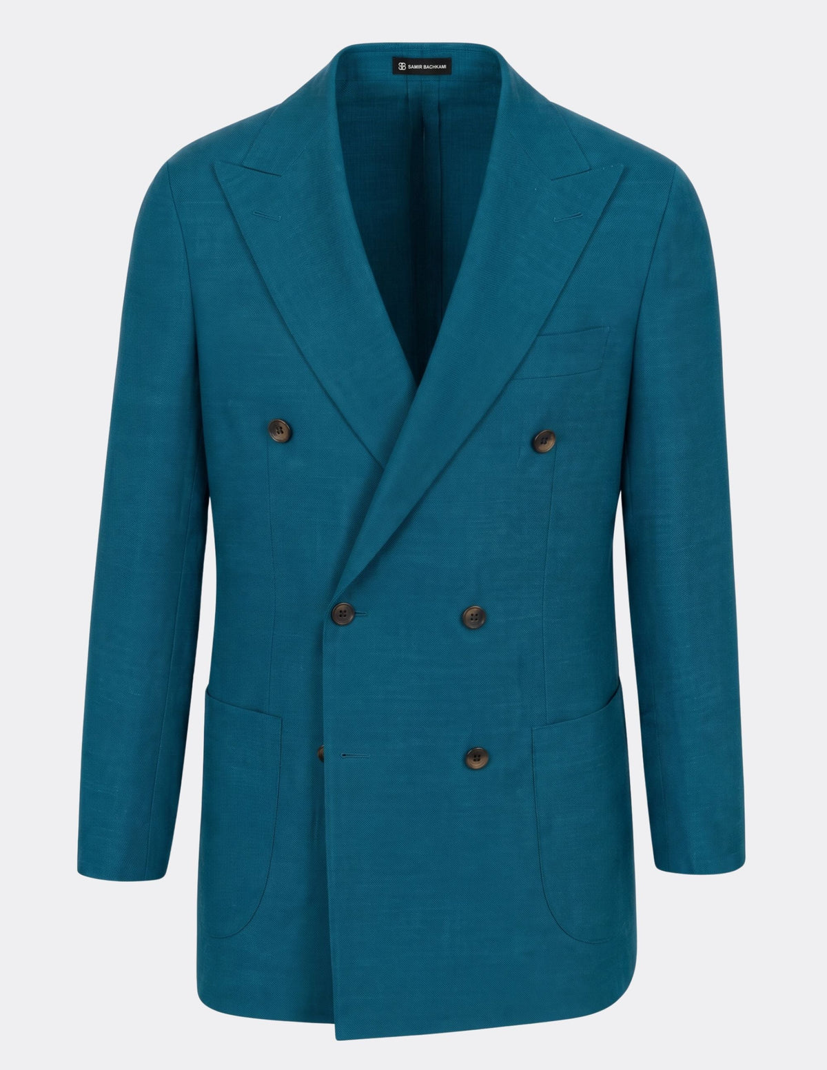 Cannes Teal Double-Breasted Suit - Samir Bachkami