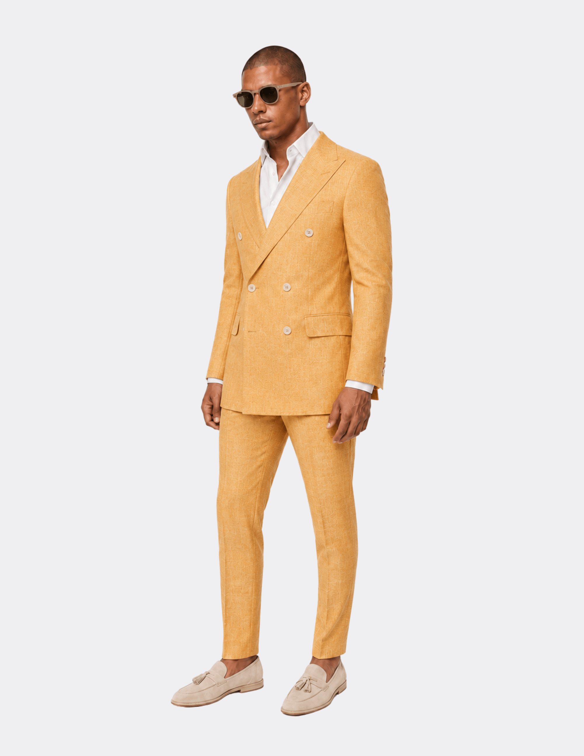 Capri Sunset Double-Breasted Suit - Samir Bachkami