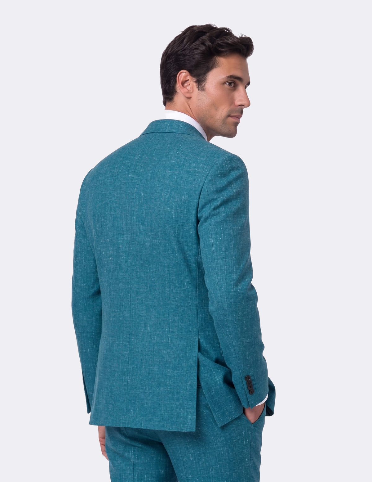 Capri Teal Single Breasted Suit - Samir Bachkami